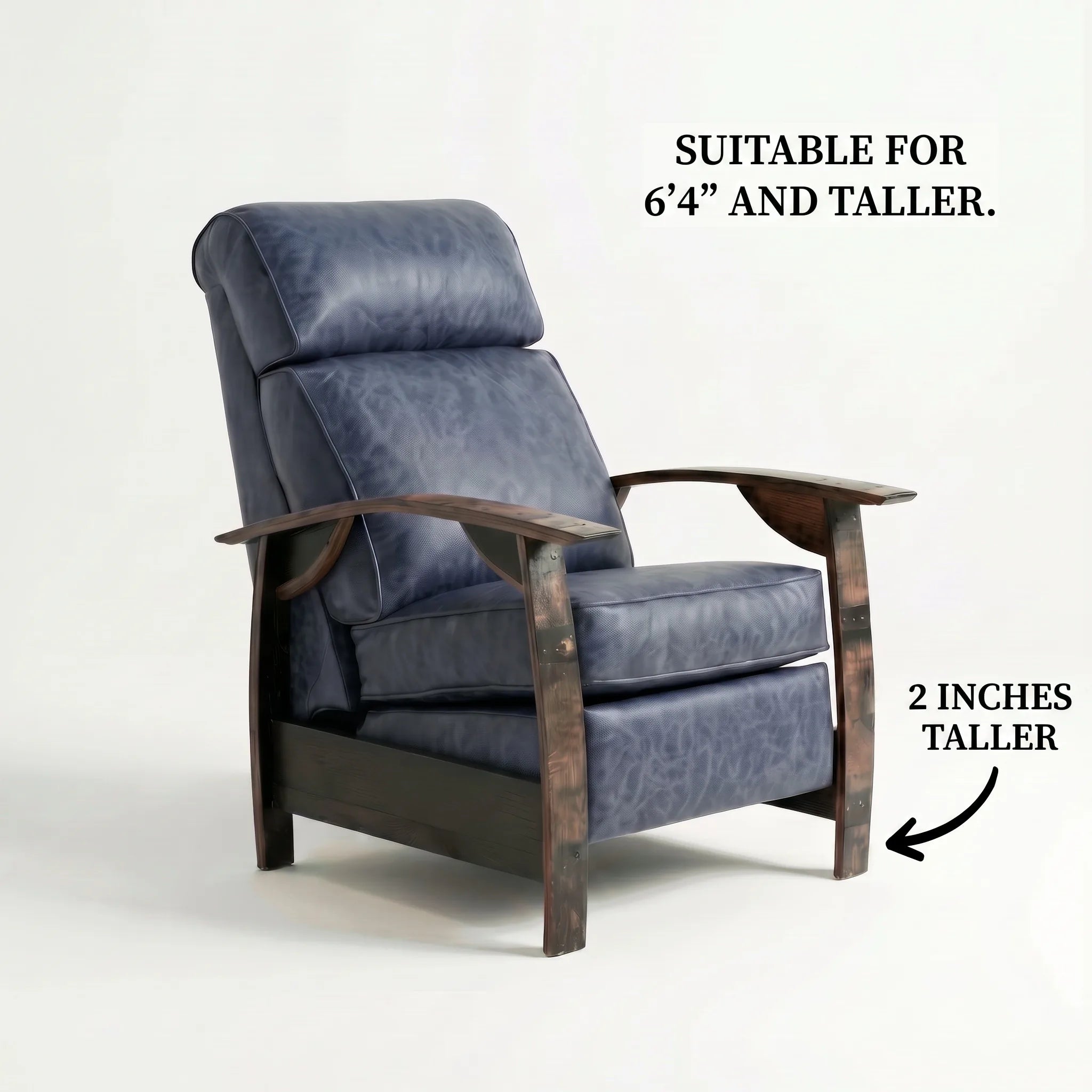 Big & Tall Whiskey Barrel Recliner - Saloon Jeans