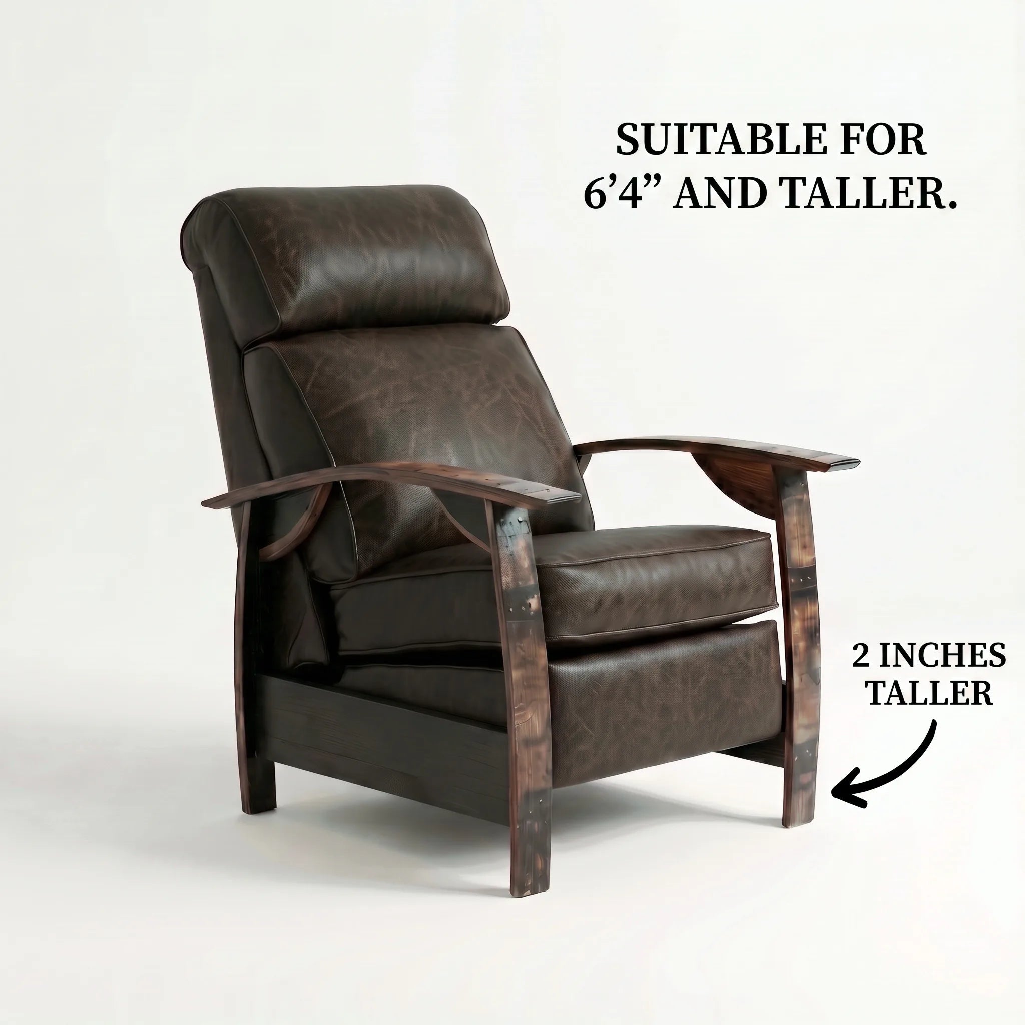 Big & Tall Whiskey Barrel Recliner - Saloon Texas