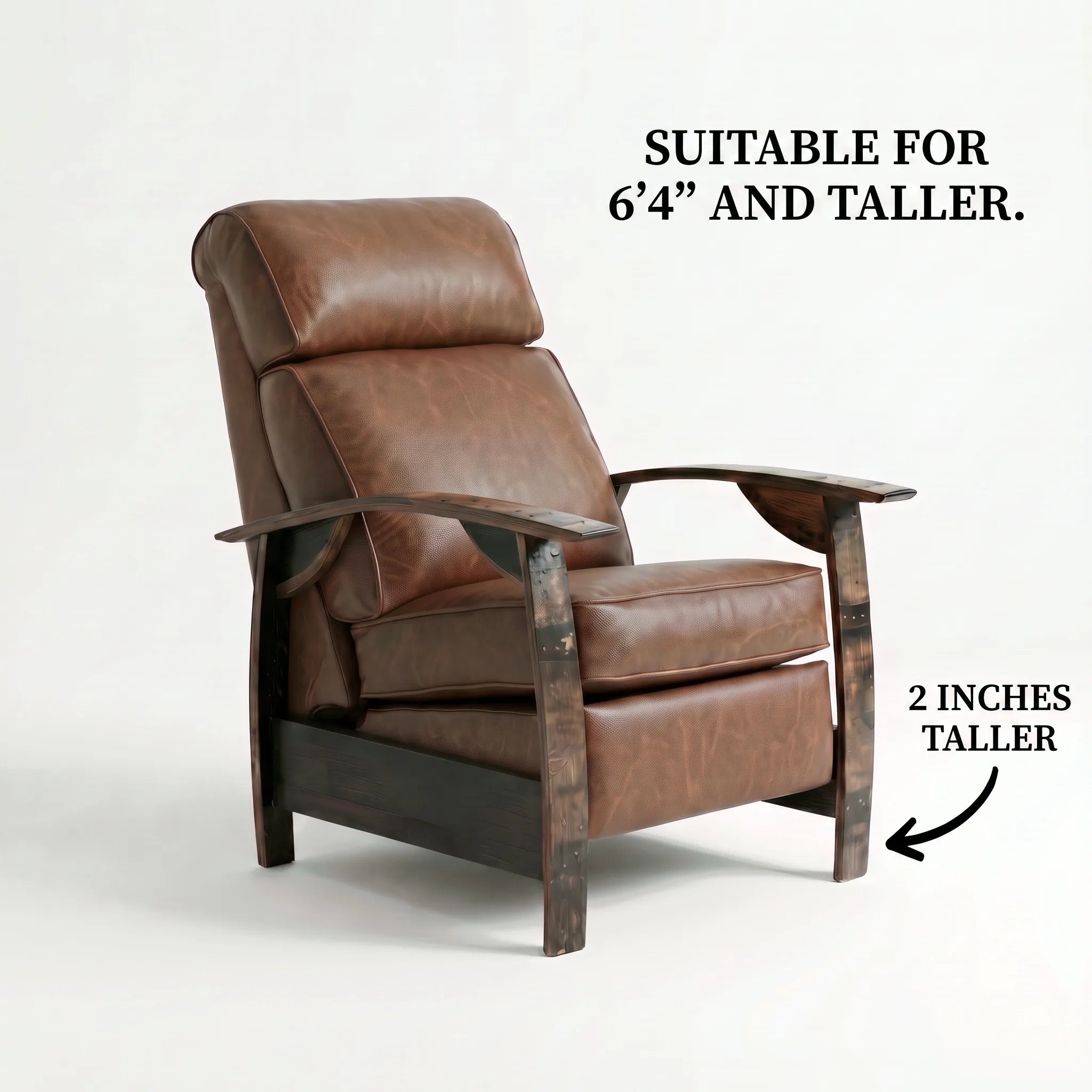 Big & Tall Whiskey Barrel Recliner - Saloon Whiskey
