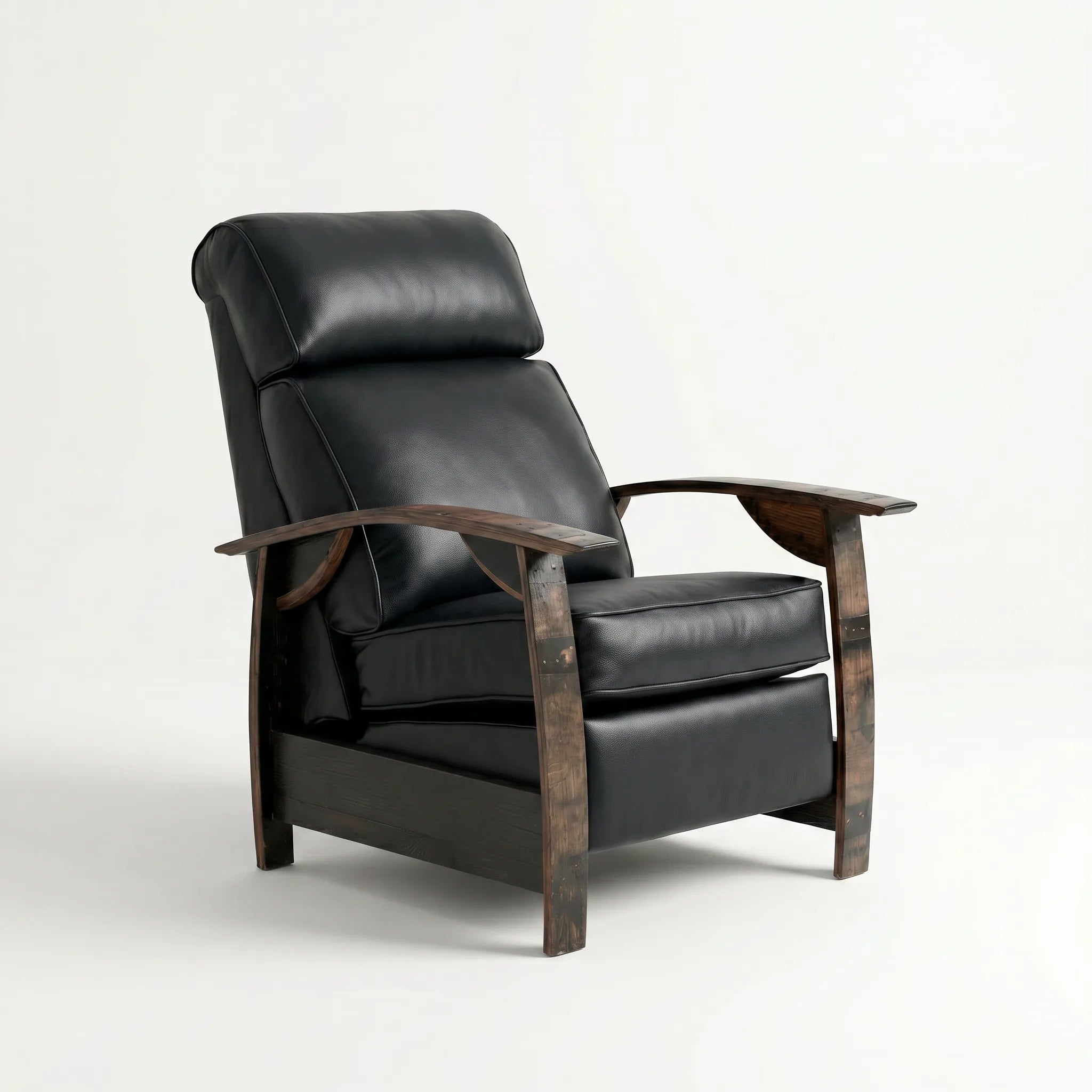 Whiskey Barrel Recliner - Regent Black