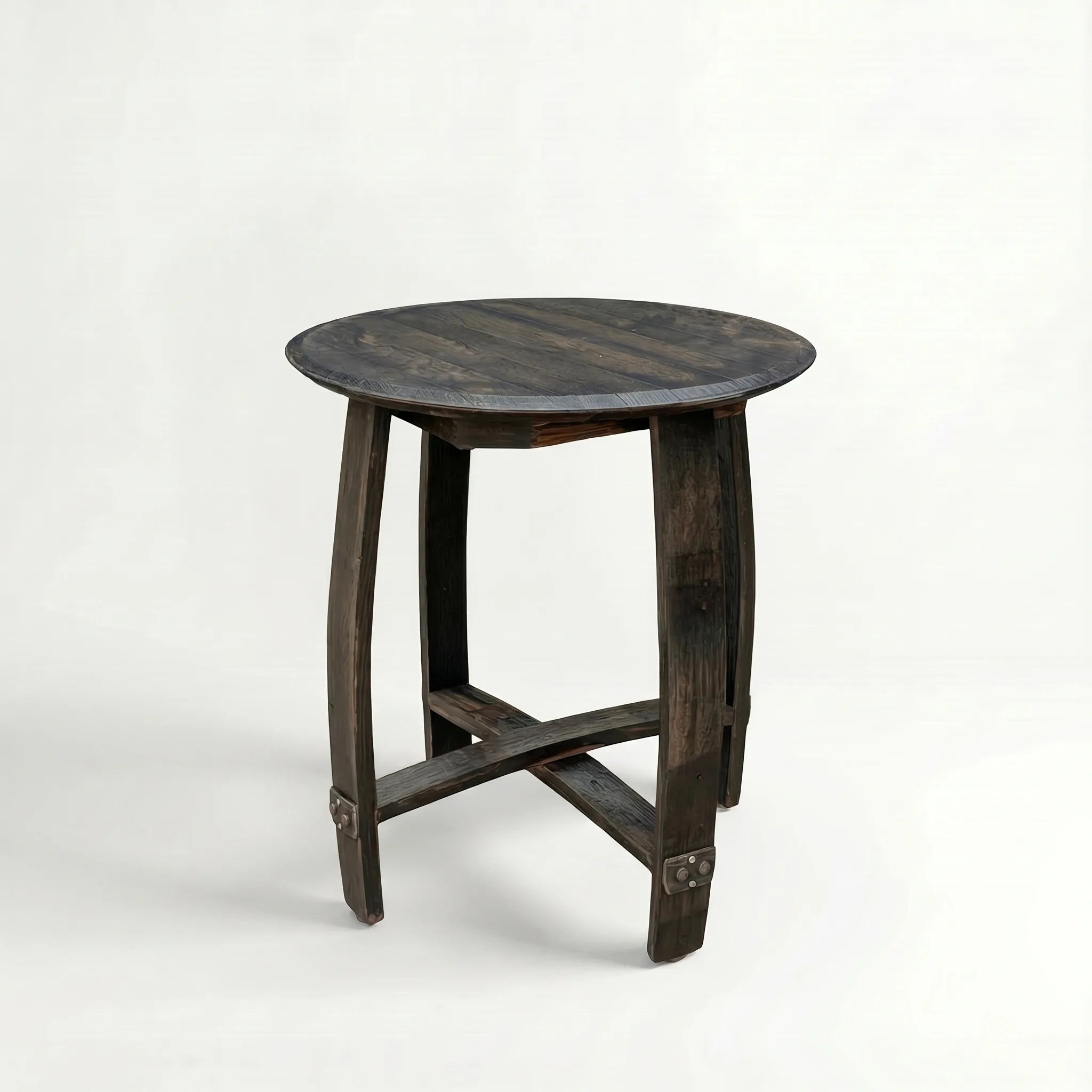 Bad Ass Recliners Whiskey Barrel Top Side Table
