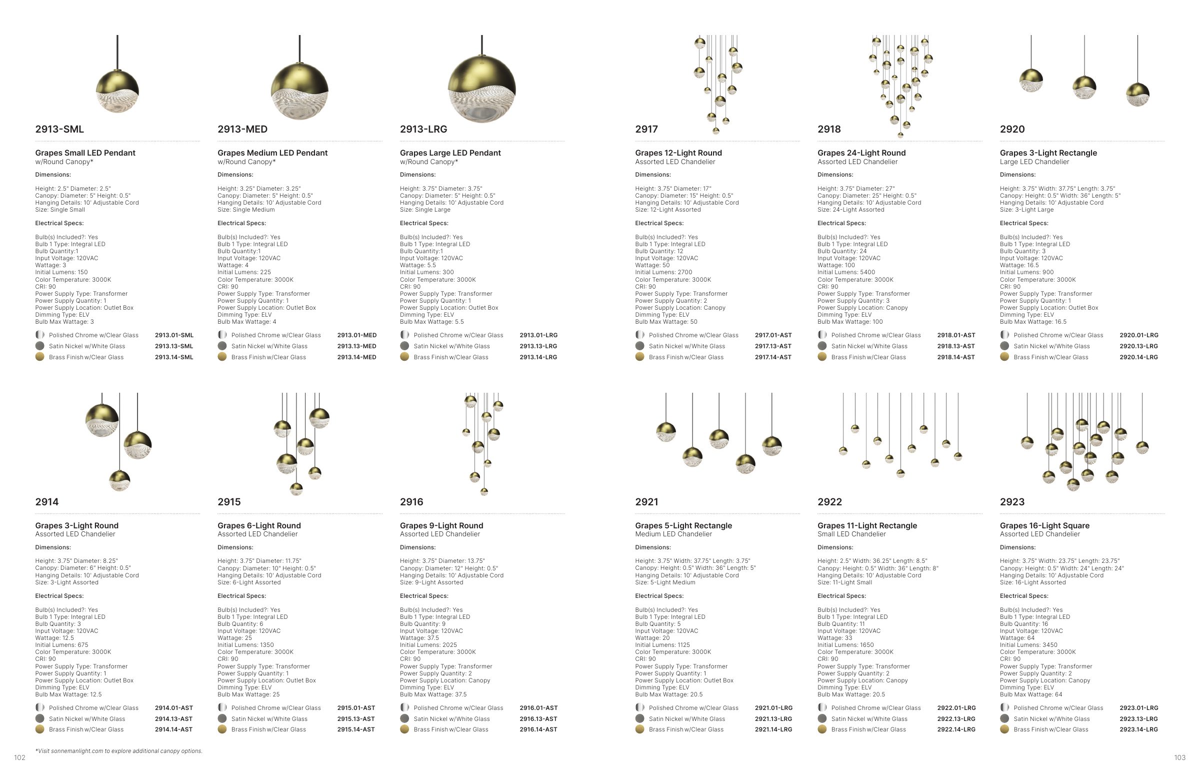 2024 Sonneman Master Catalog — PDF page 53