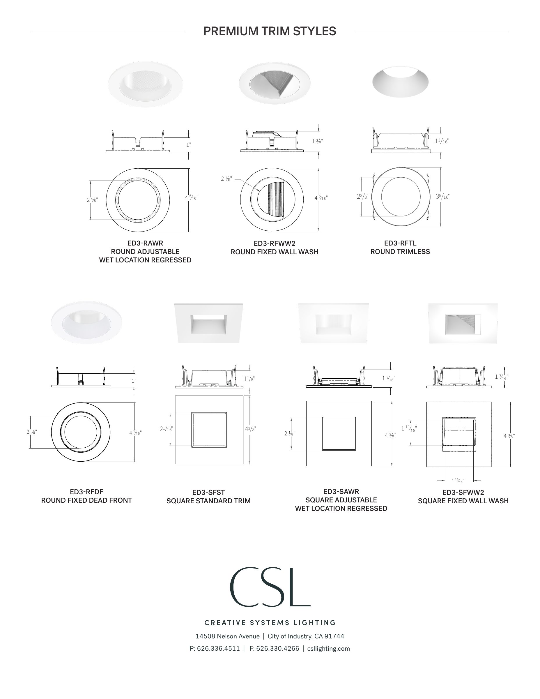 CSL Forme Line Card — PDF page 3
