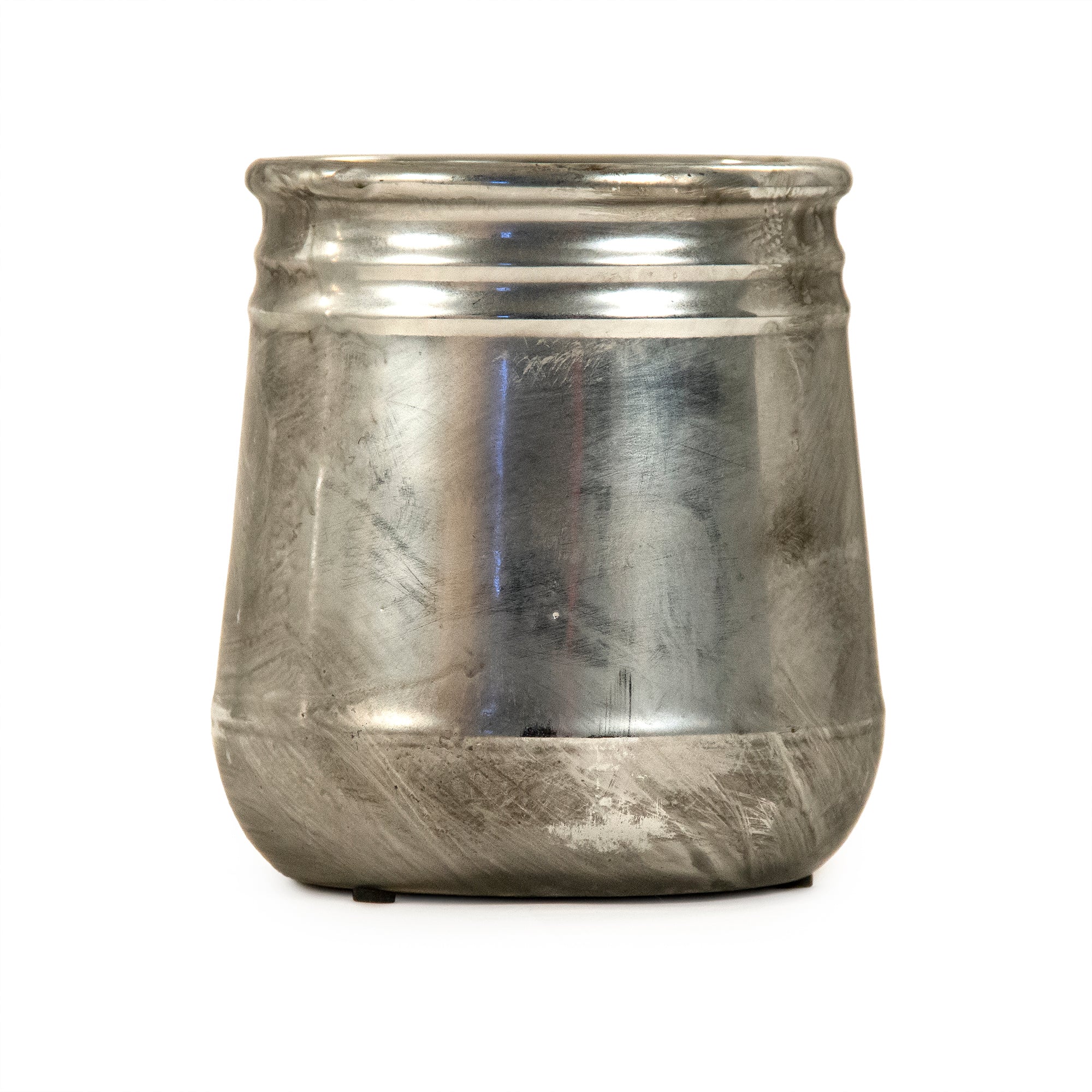 Camille Distressed Metallic Vase