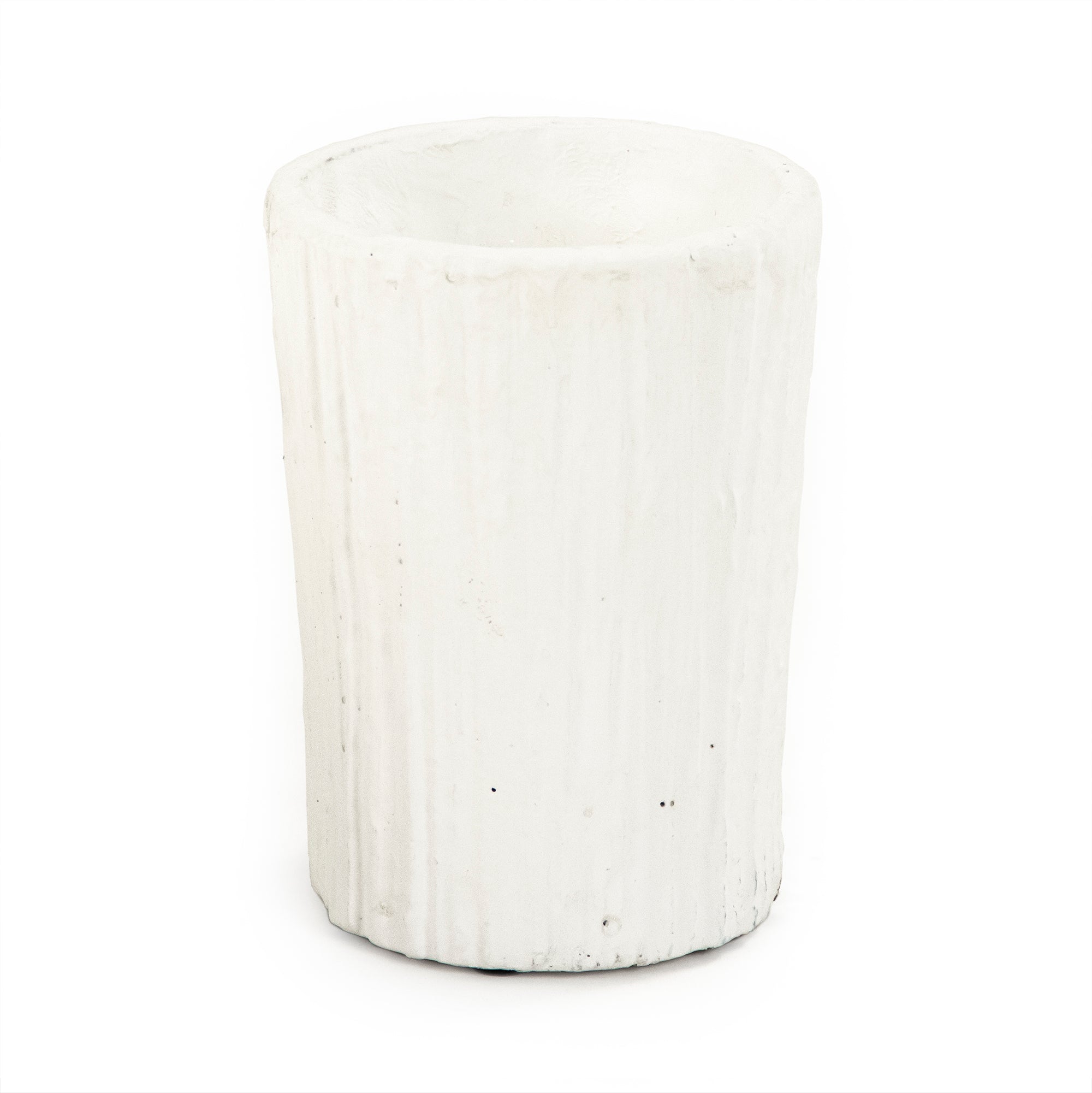 Aveline Textured White Vase