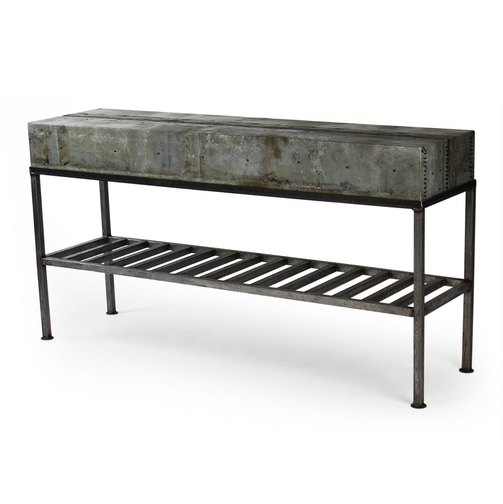 Burke Patched Recycled Metal Console