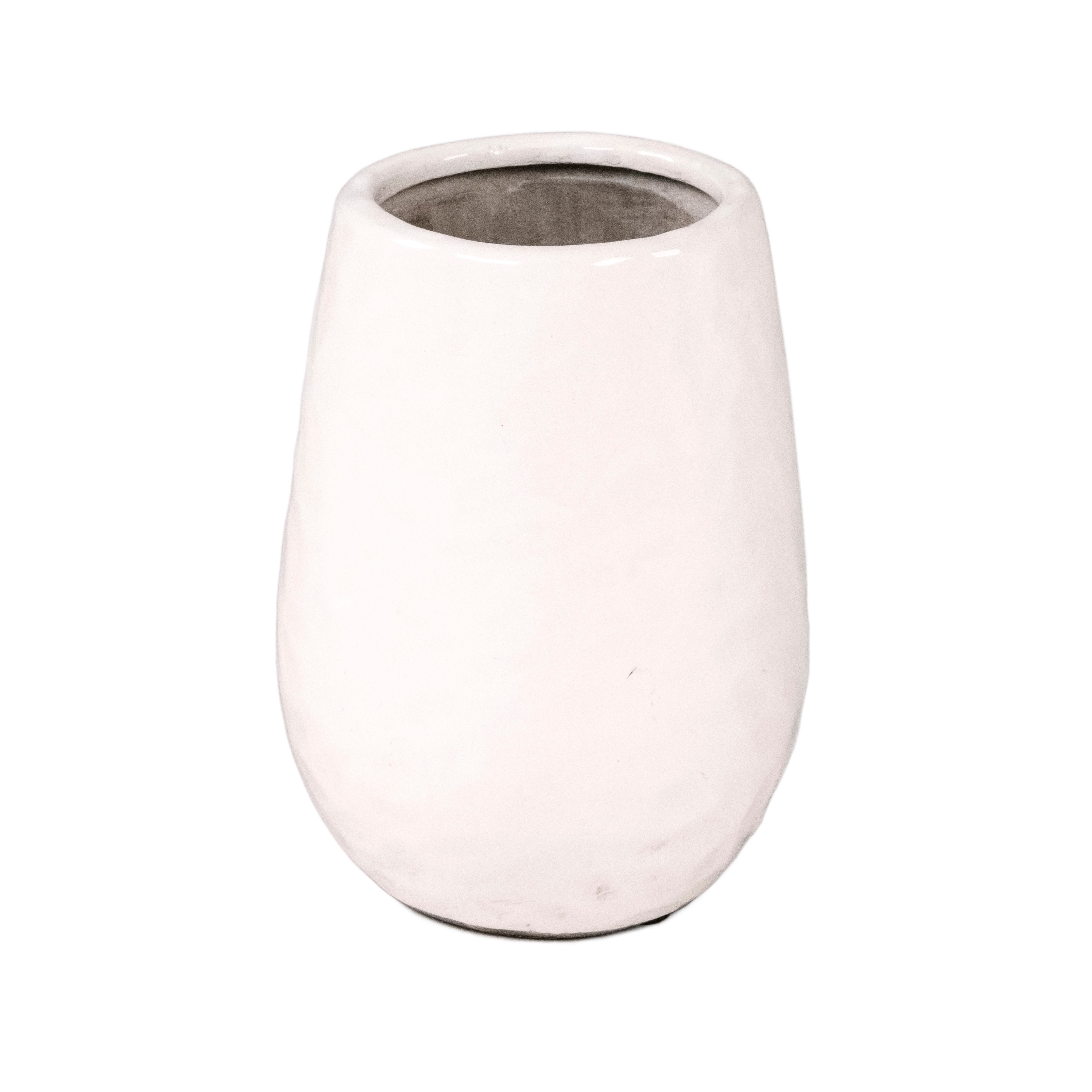 Aveline White Ceramic Vase