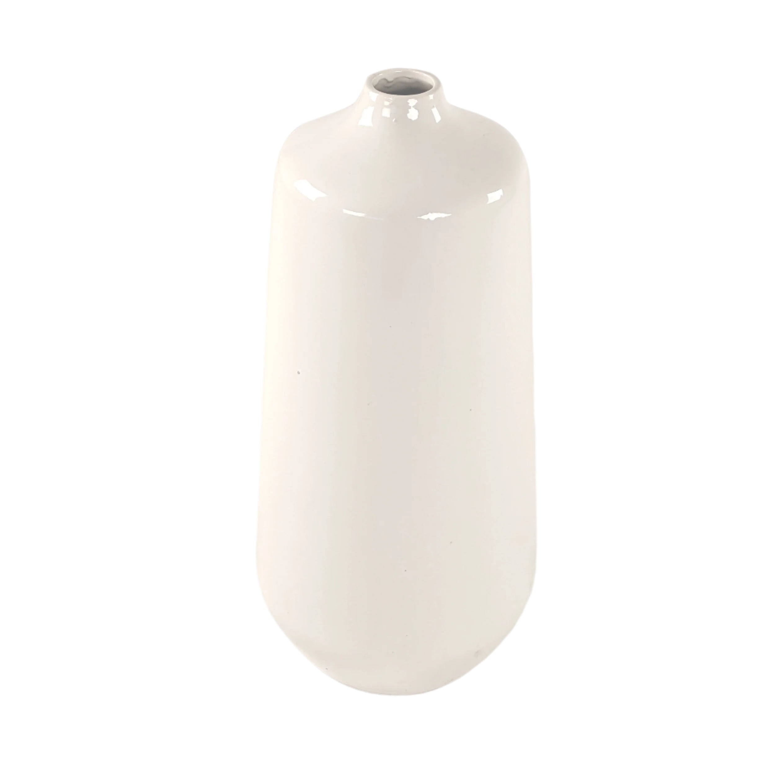 Siena White Glazed Vase