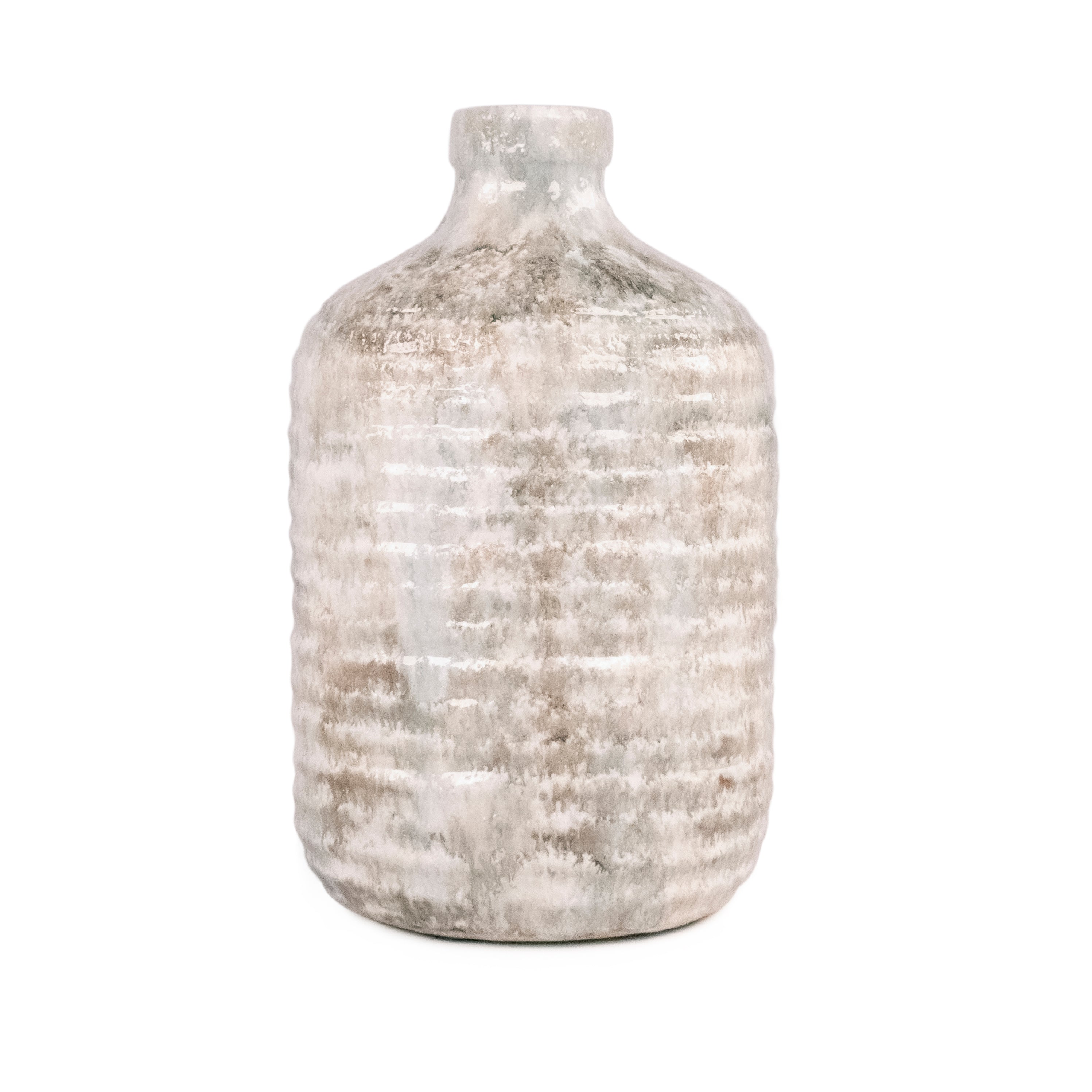 Large Rustic Glazed Ceramic Jar