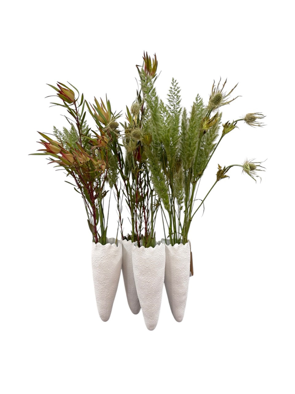 White Textured Pod Vase