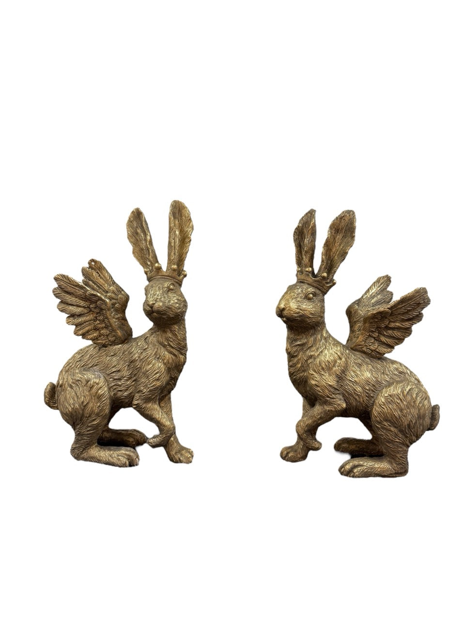 Regal Winged Rabbit Figurine