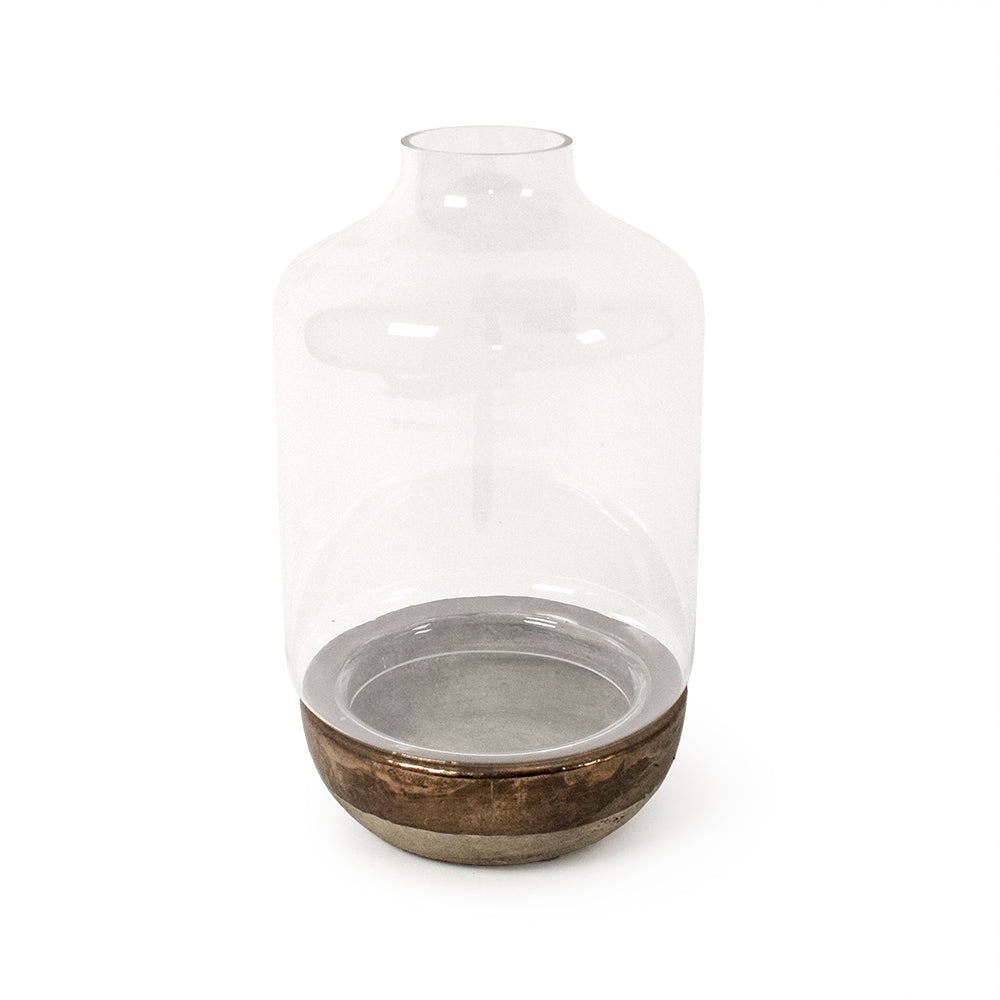 Soleterre Glass & Pottery Hurricane Lantern Candle holder