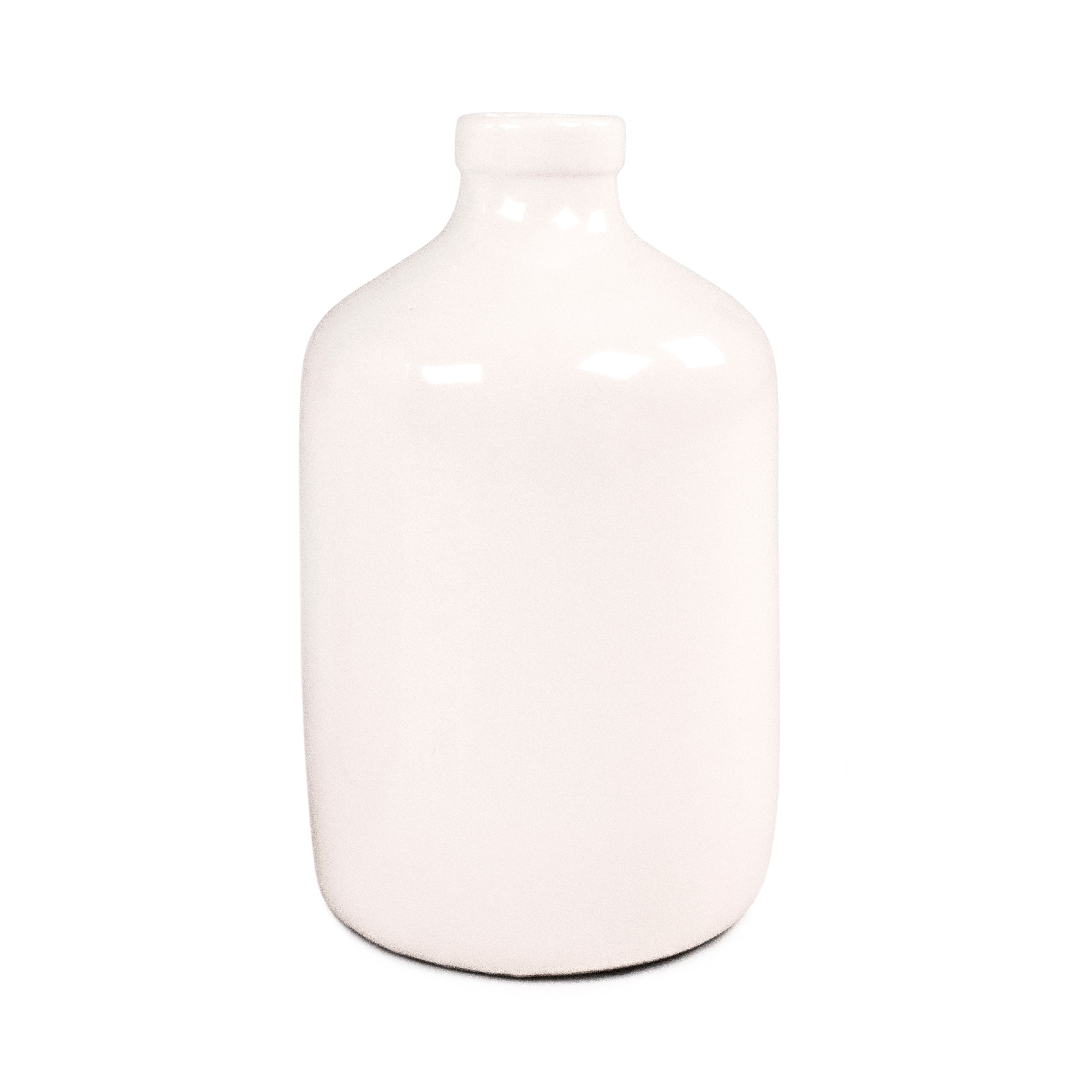 White Glaze Ceramic Jar Large