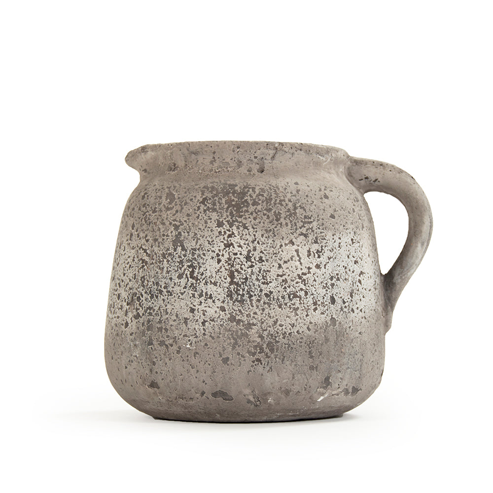 Marais Distressed Grey Handled Ceramic Ja