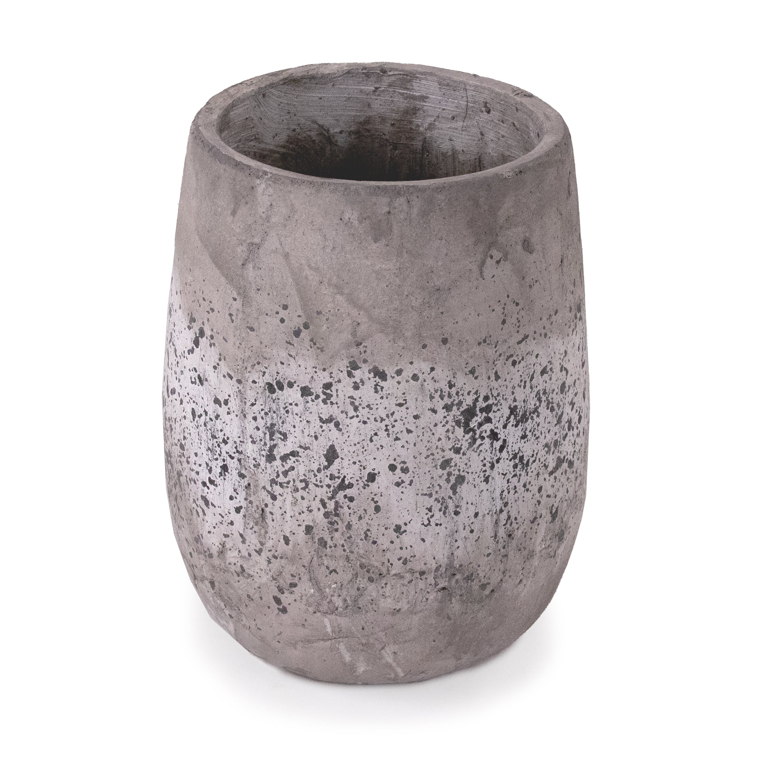 Celine Distressed Grey Ceramic Vase