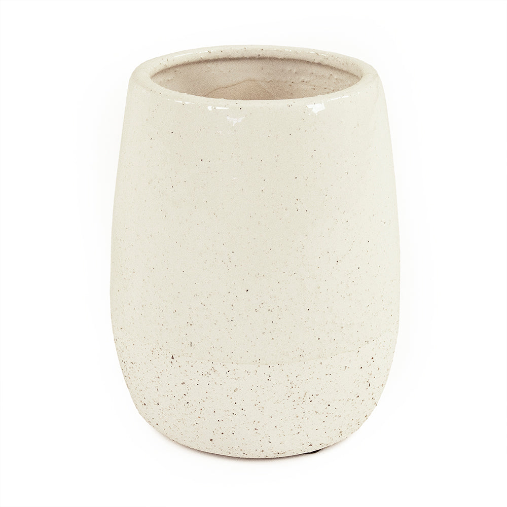 Celine Off White Ceramic Vase Small