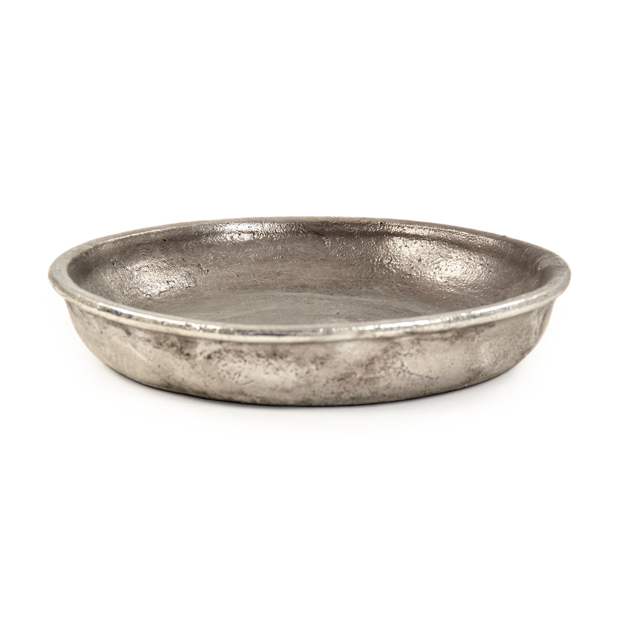 Céline Distressed Metallic Ceramic Plate