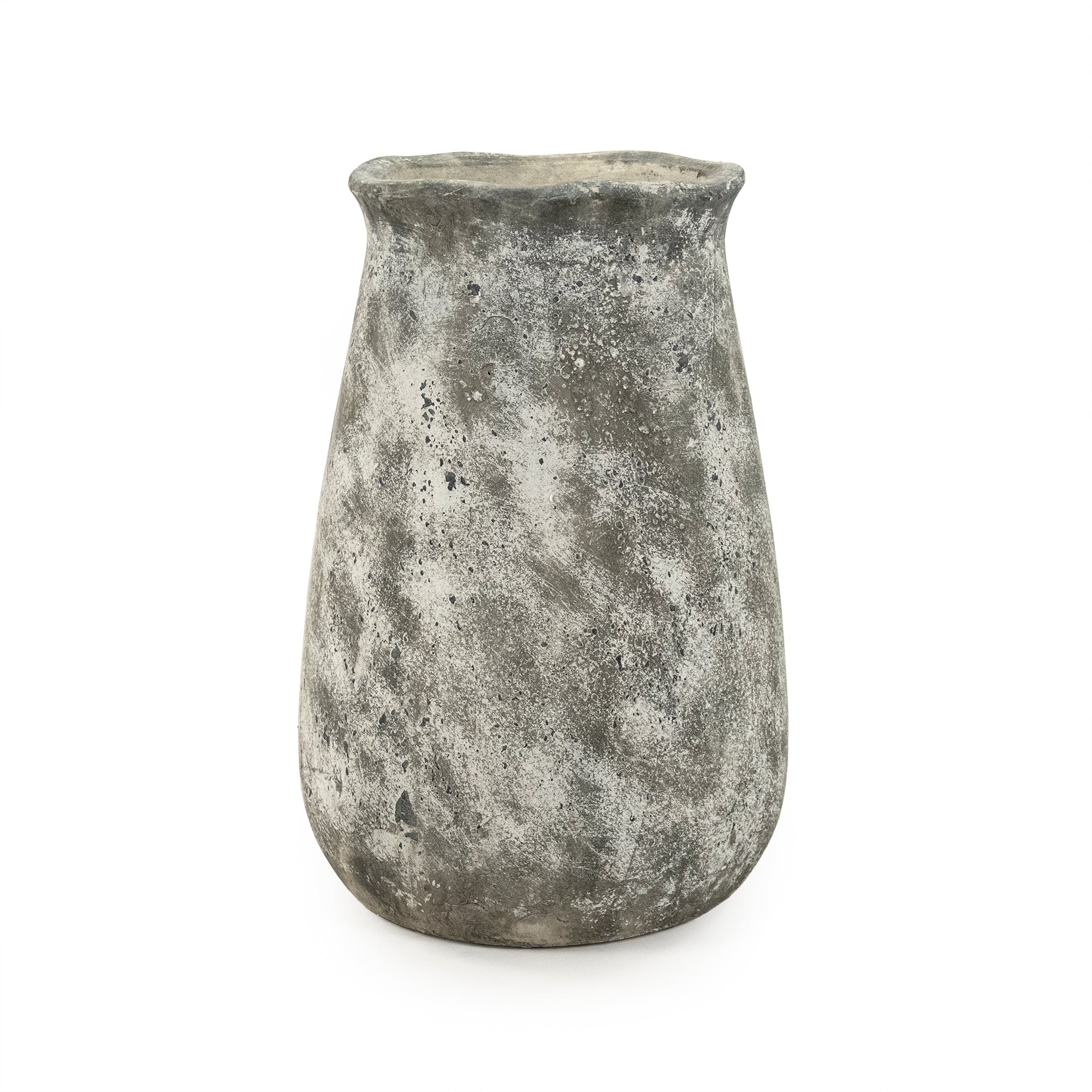 Aveline Distressed Grey Vase