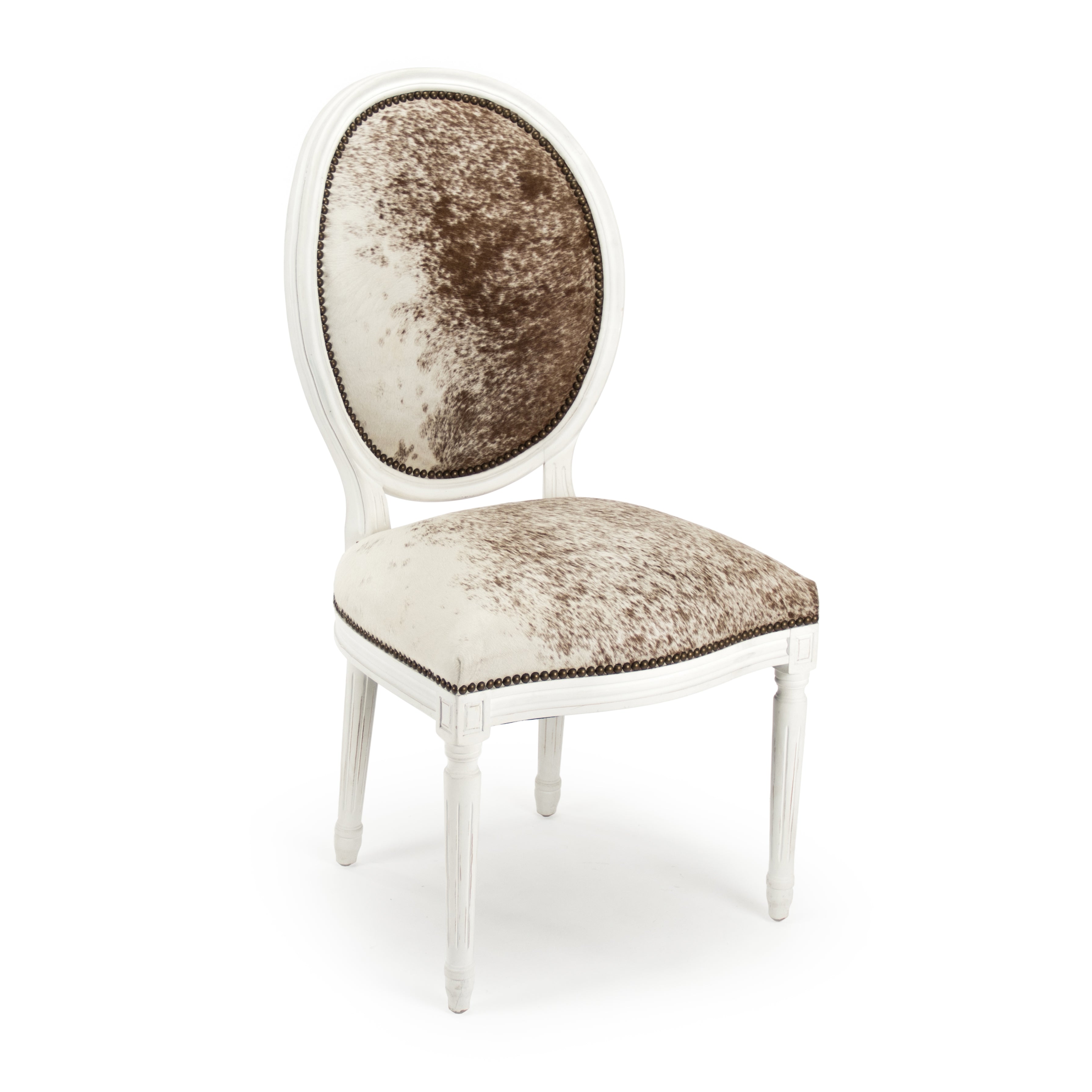 Medallion Cowhide Chair B004 302-1 Cow SPBRW