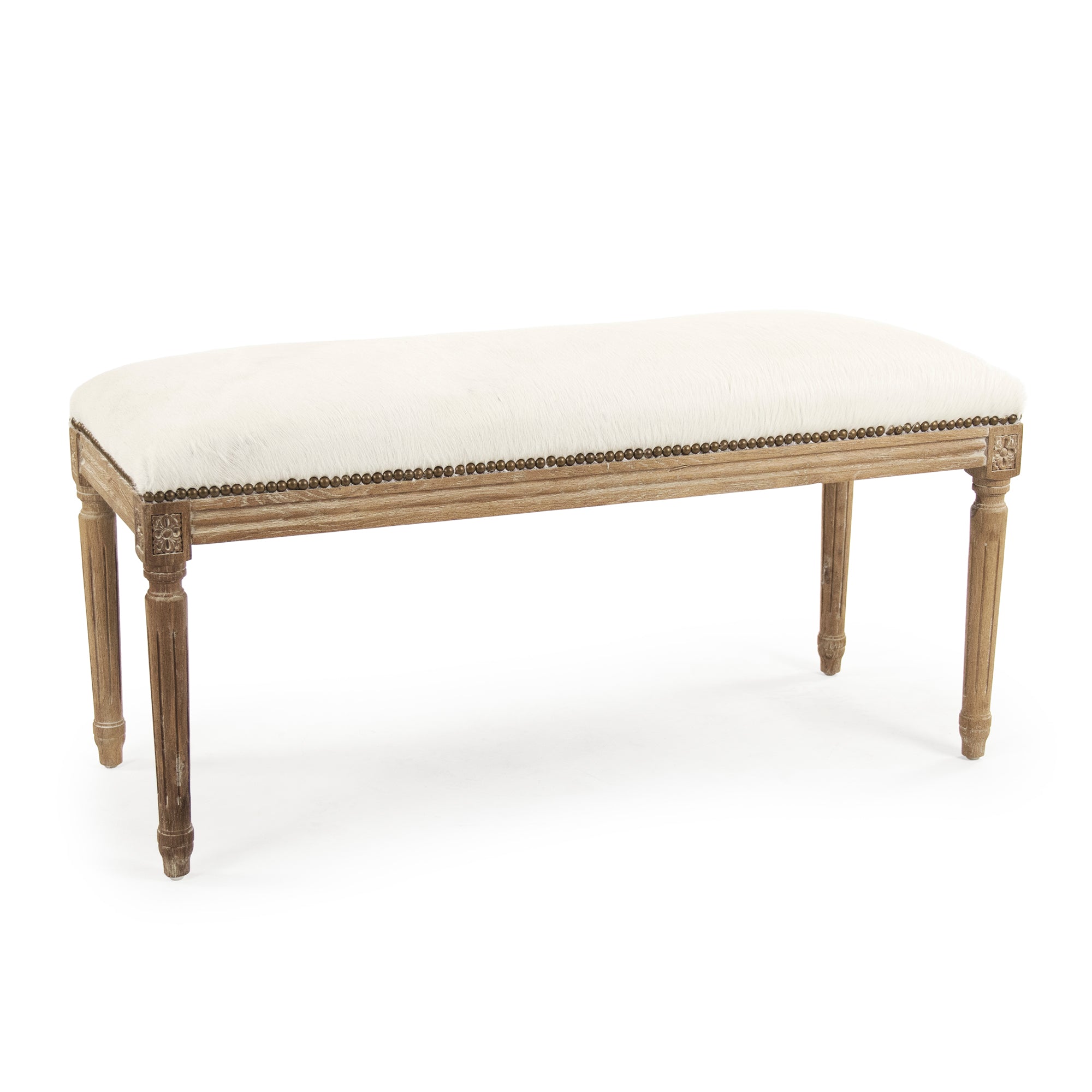 Cow Hide Bench B014 E272 Cow W