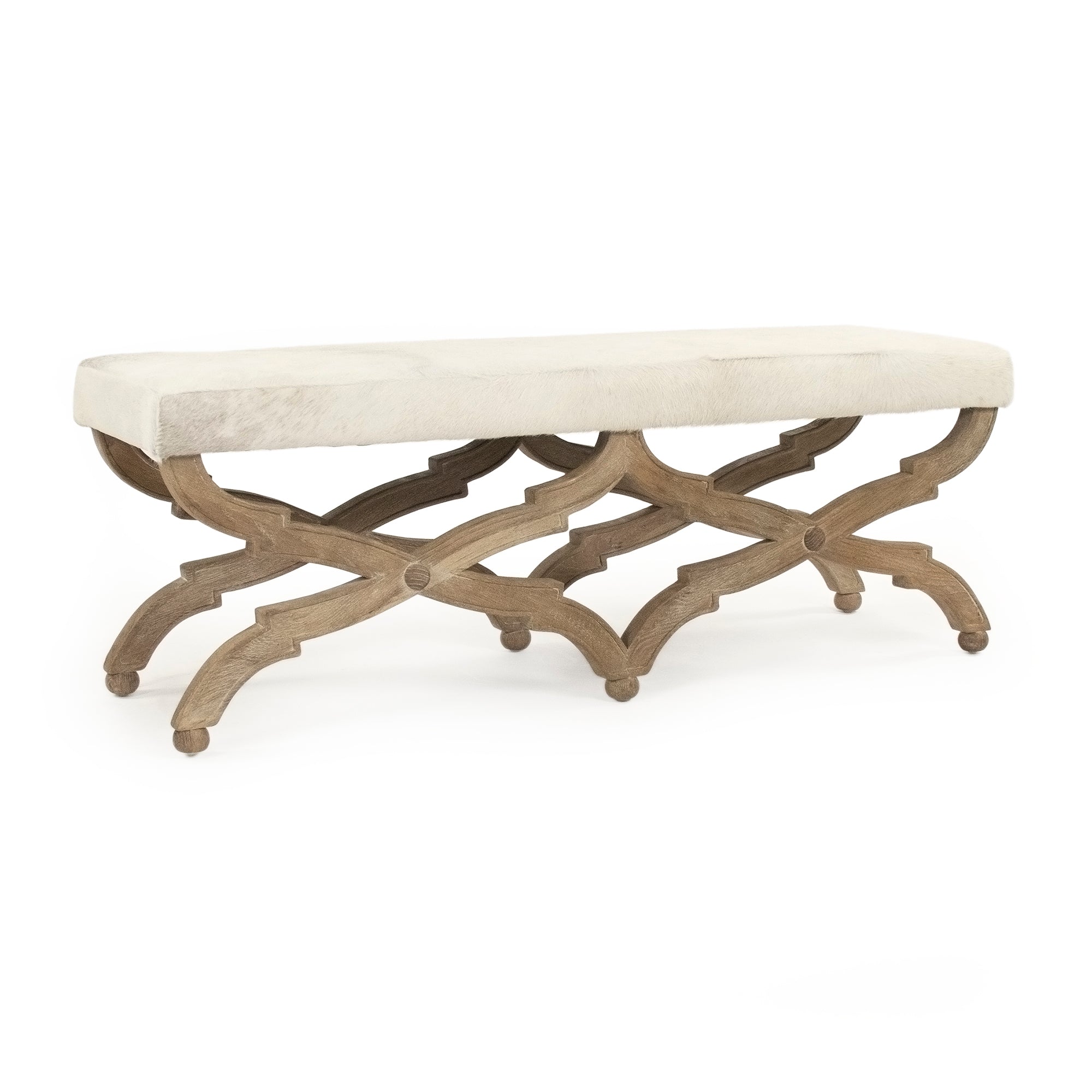 Cow Hide Bench CF163 E272 Cow W
