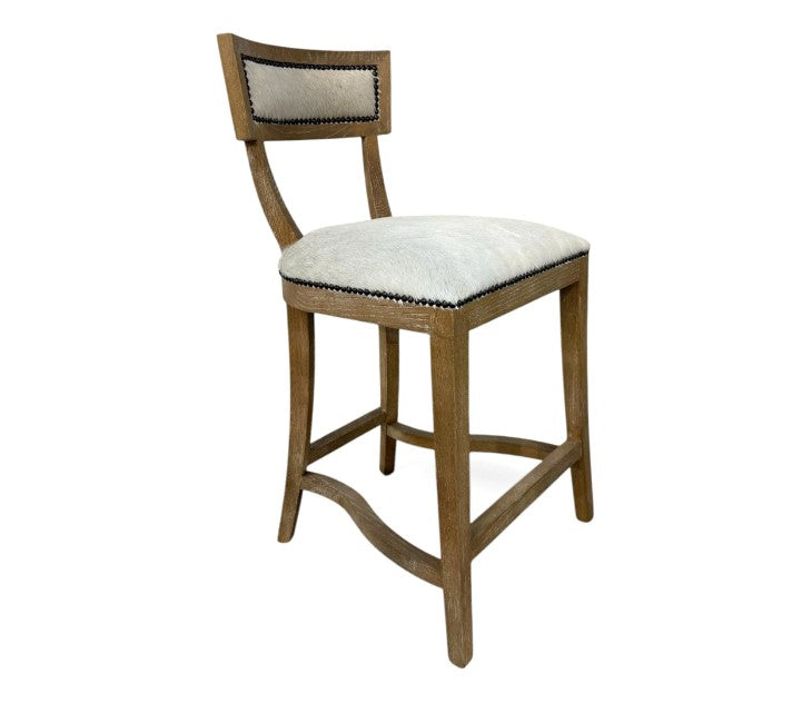 Carvell Cowhide Bar/ Counter Stool