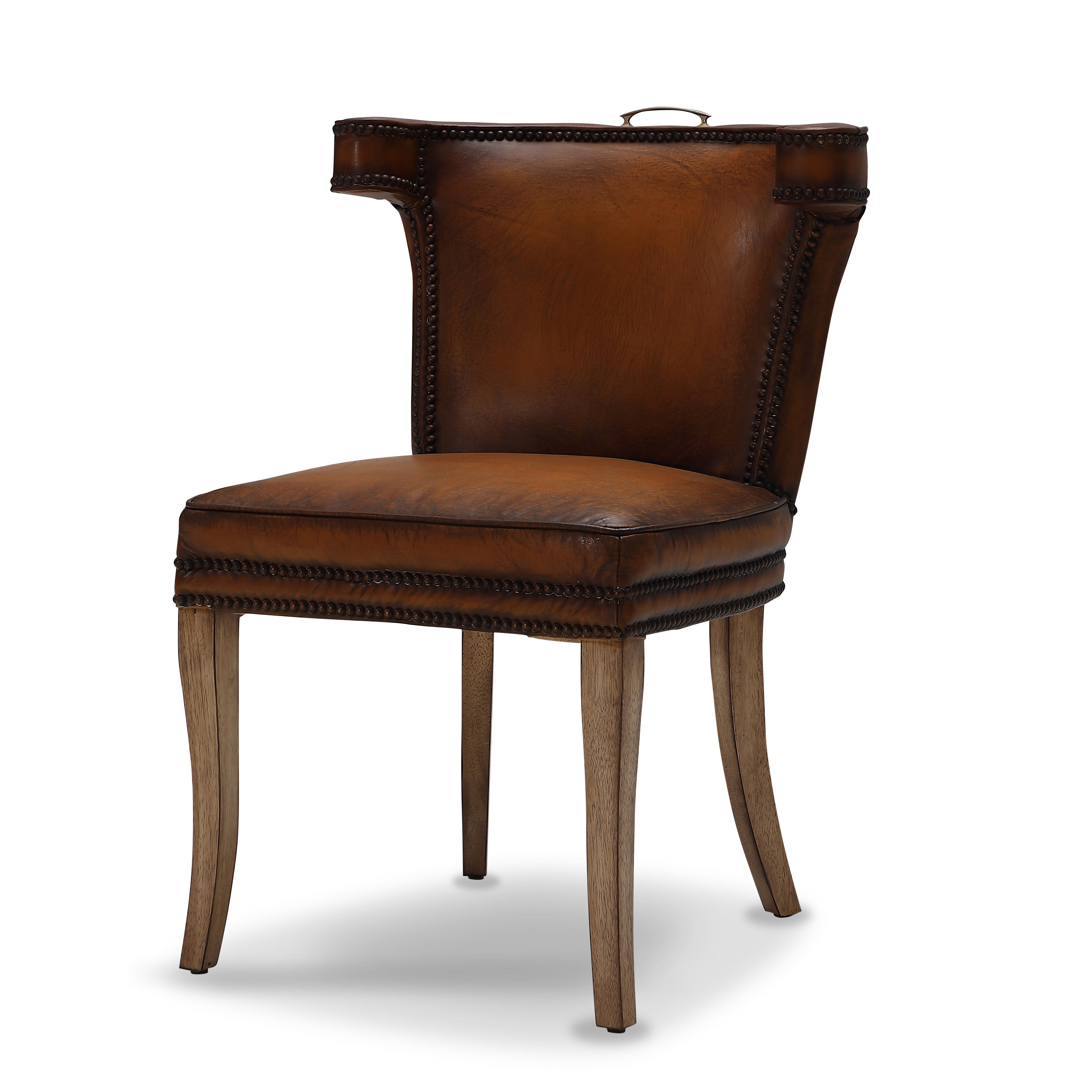 Luca Leather Side Chair