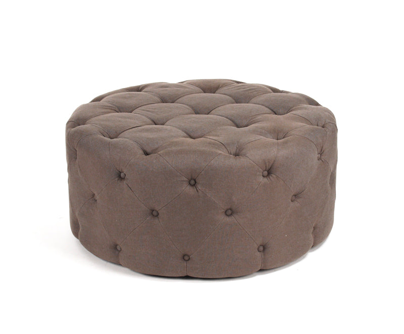 Round Tufted Ottoman