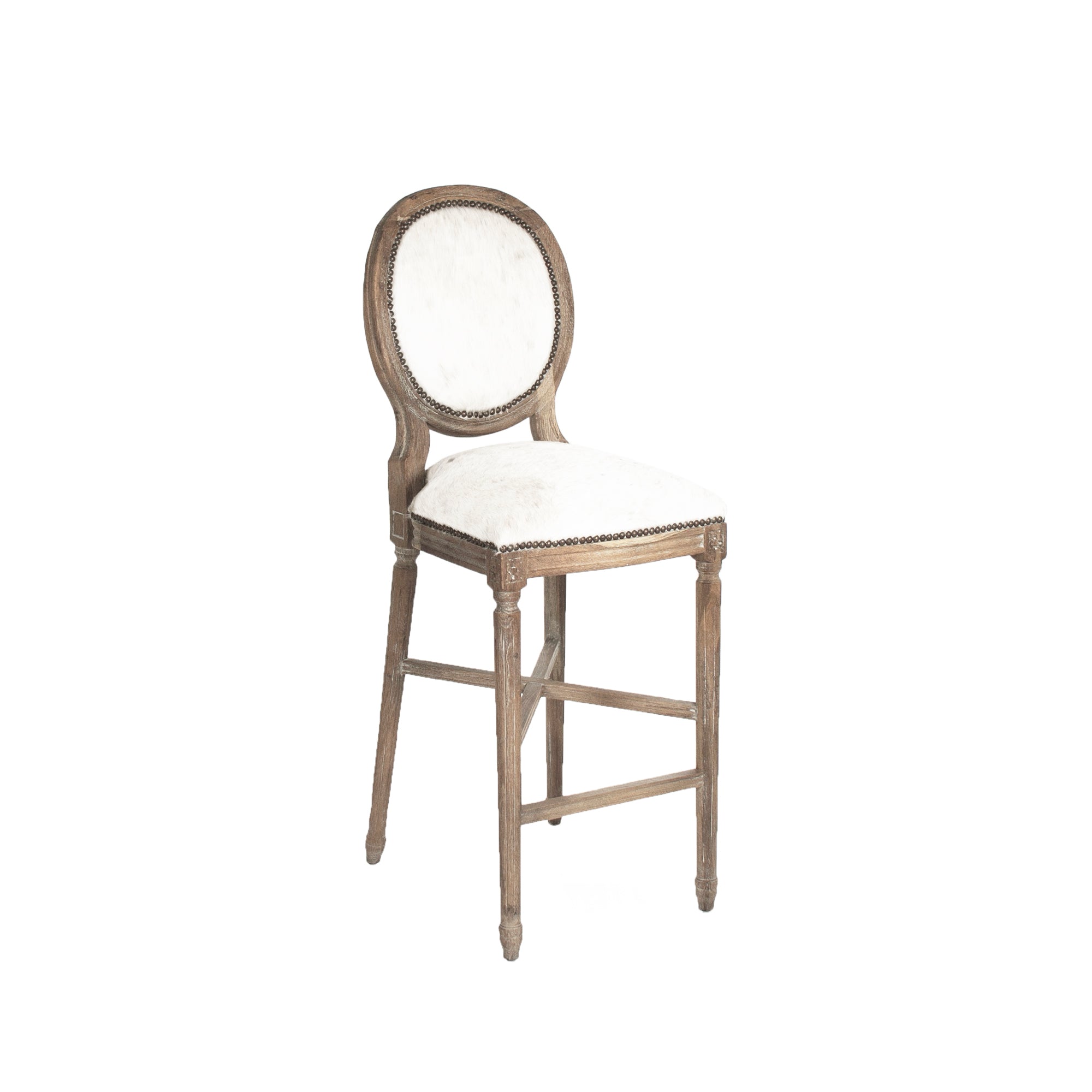 Medallion Cow Hide Bar/ Counter Stool