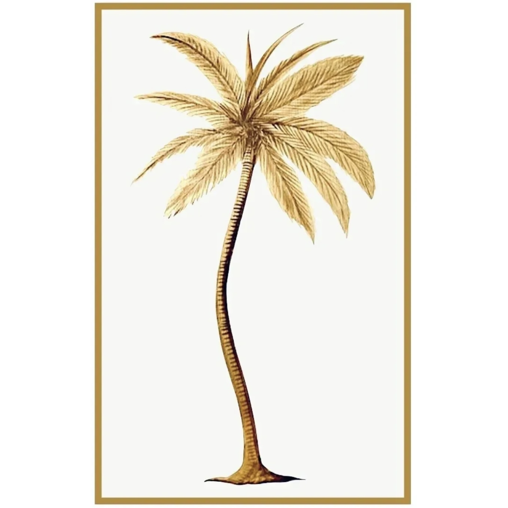 Palm tree Gilded 36"X60"