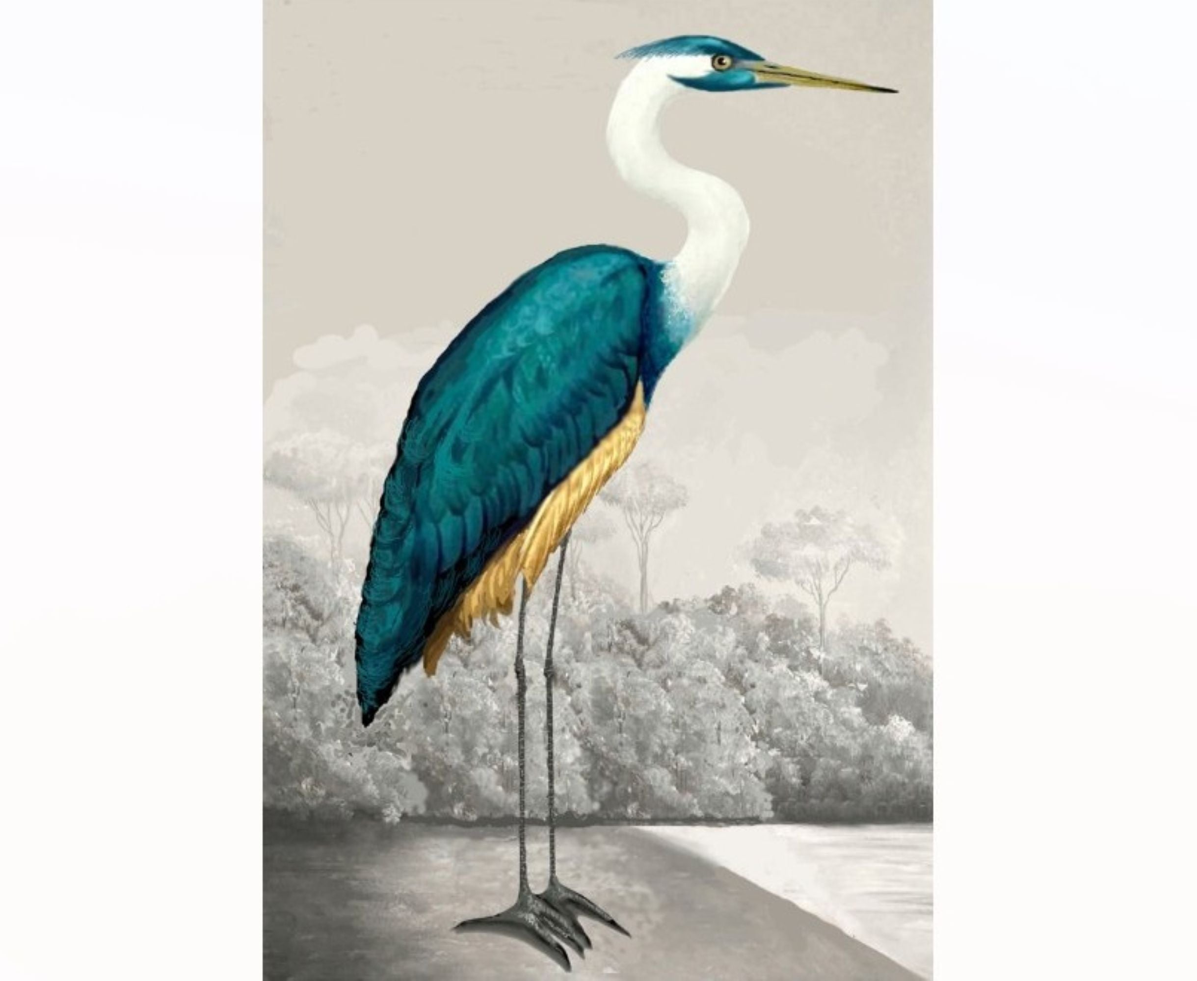 Great Egret Bird I -Size 36" X 60"