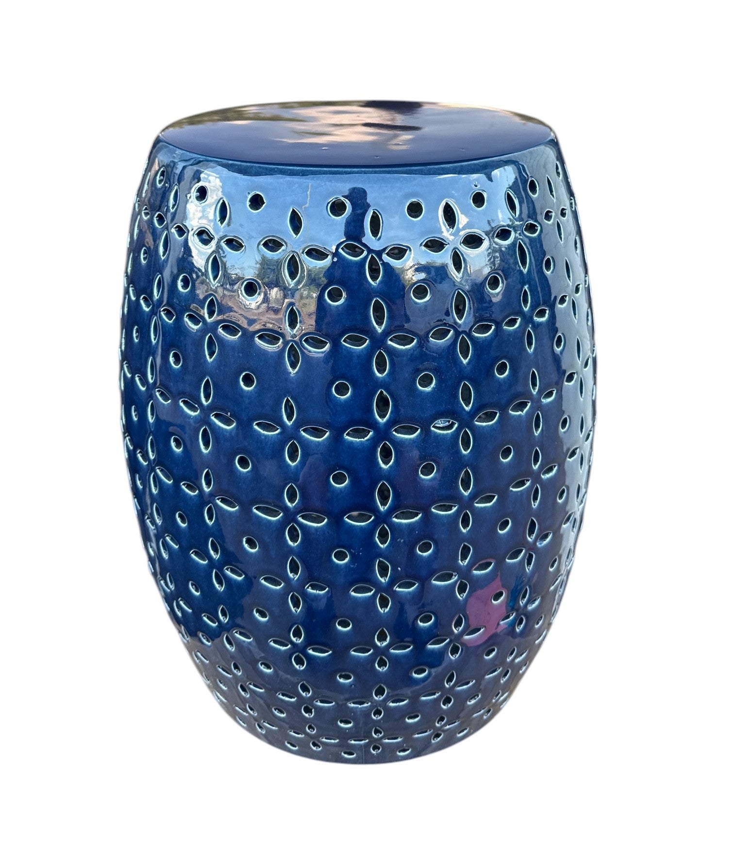 Lovell Garden Stool Blue