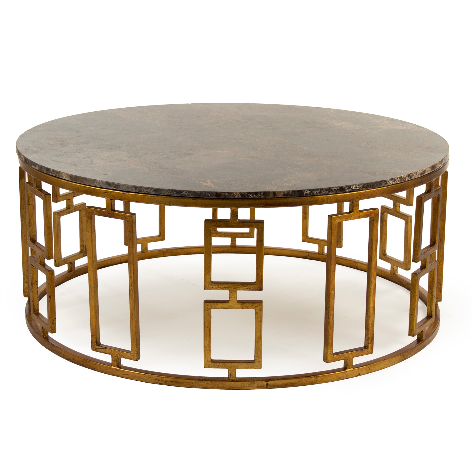 Adelise Round Marble Top Coffee Table