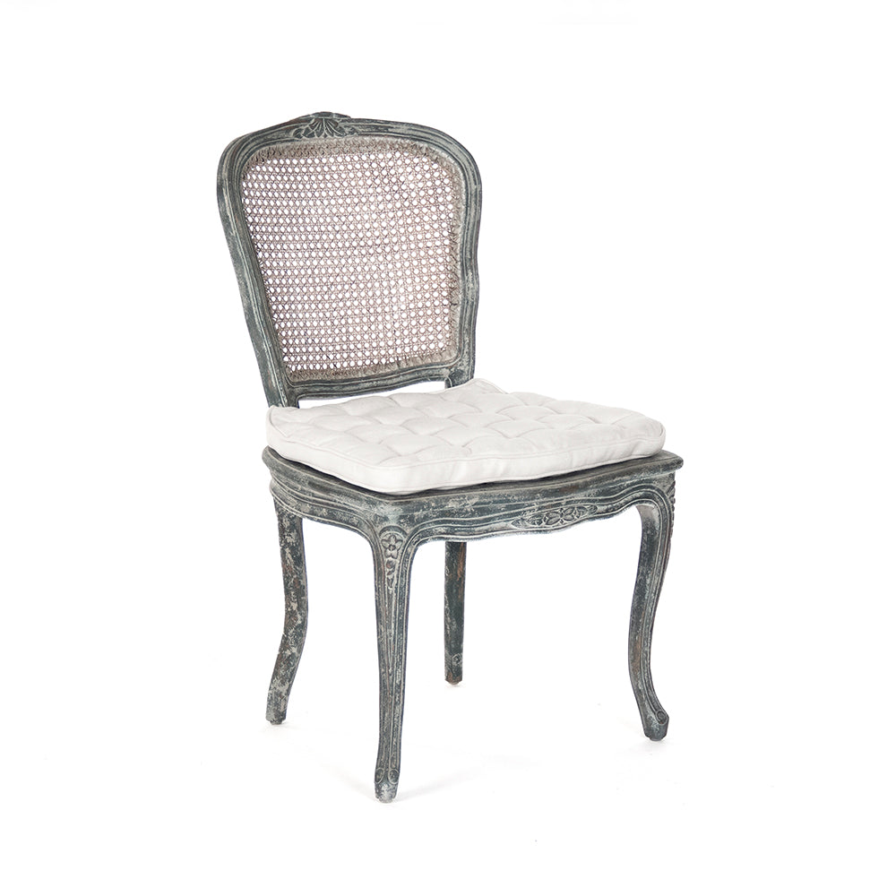 Annette Side Chair Distressed Blue