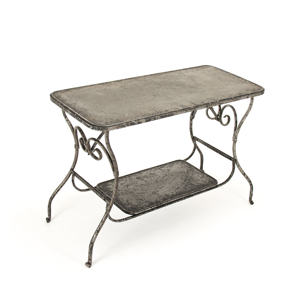 Marceline Distressed Iron Console Table