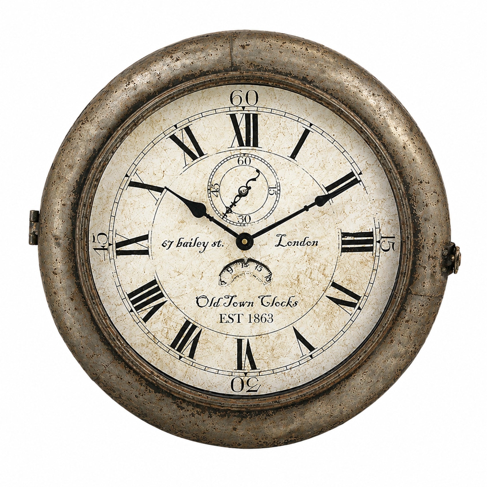Bailey Metal Wall Clock
