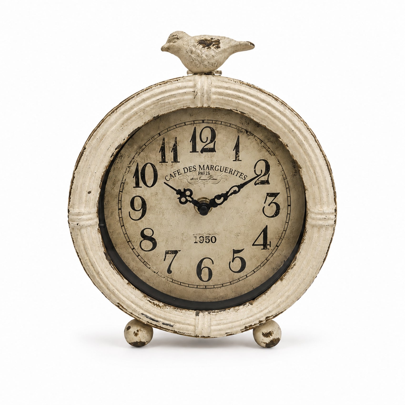 Marguerite Bird Table Clock