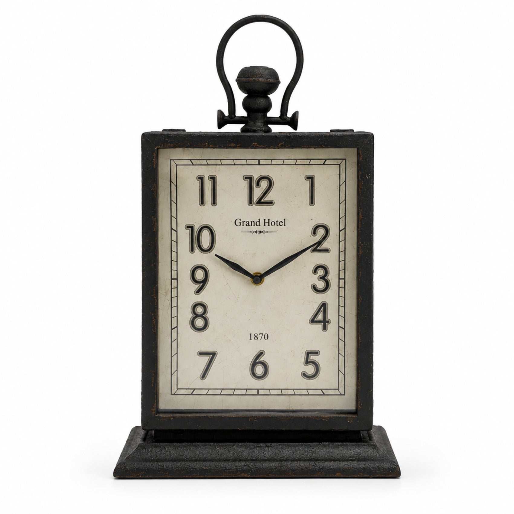 Pendleton Antique Metal Table Clock