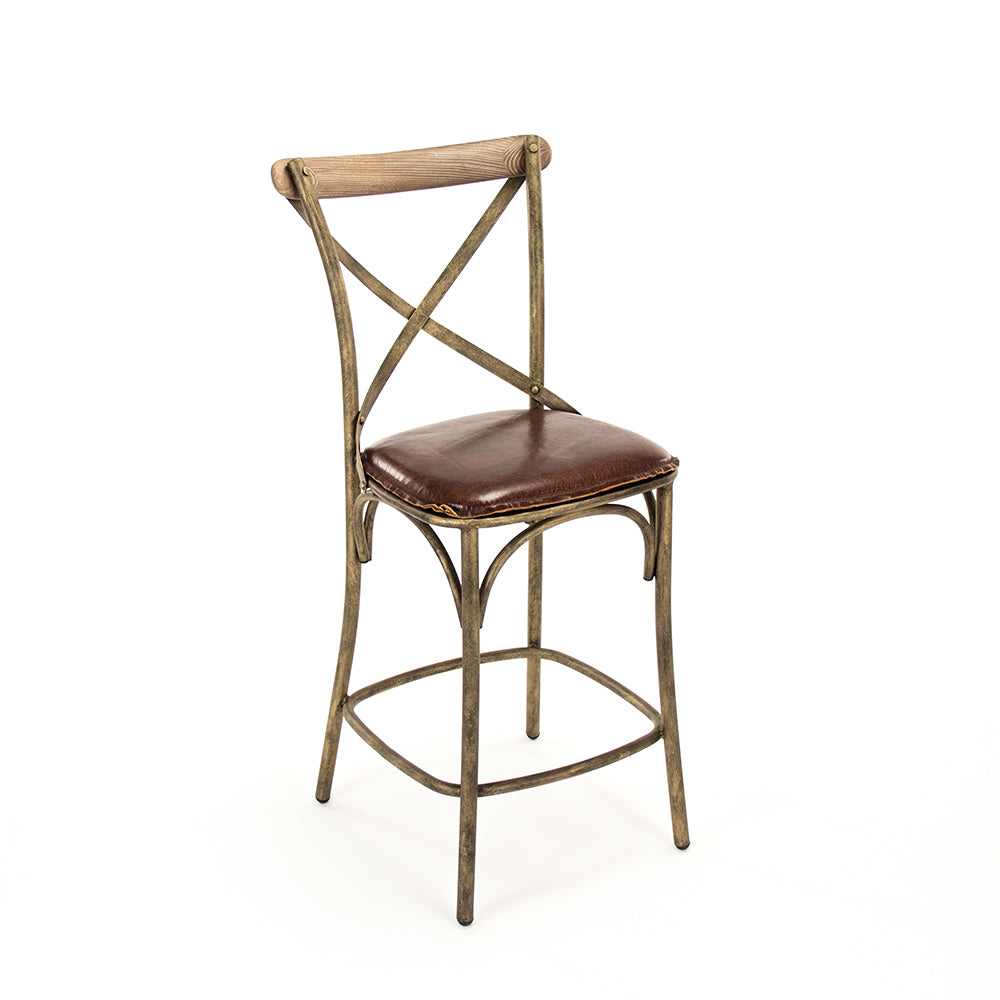 Manos Counter Stool (Bronze Frame)
