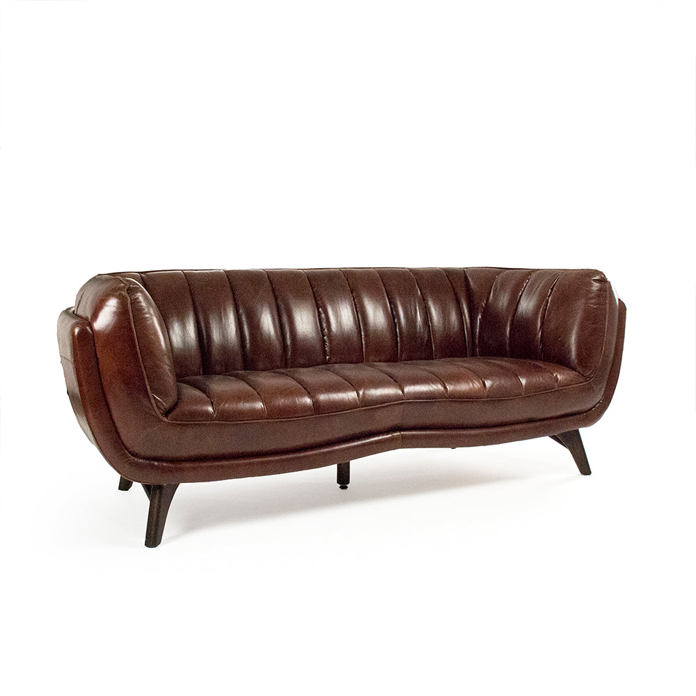 Brice Leather Sofa
