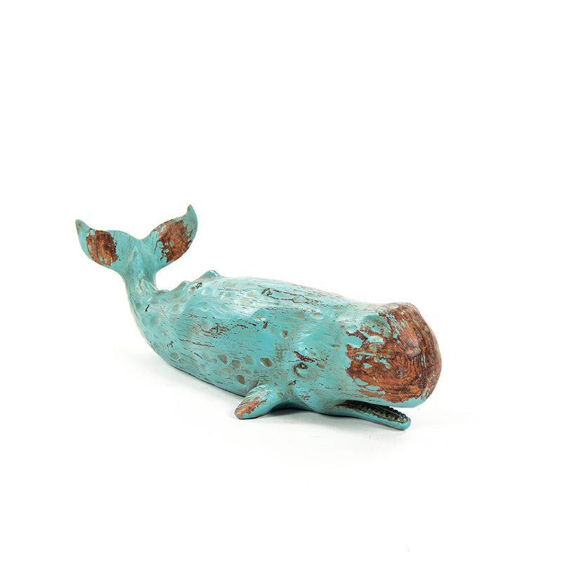 Aqua Drift Sperm Whale Sculpture