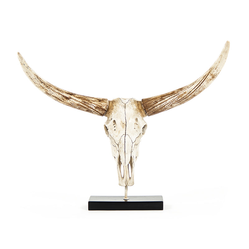 Montaro Bull Skull Sculpture
