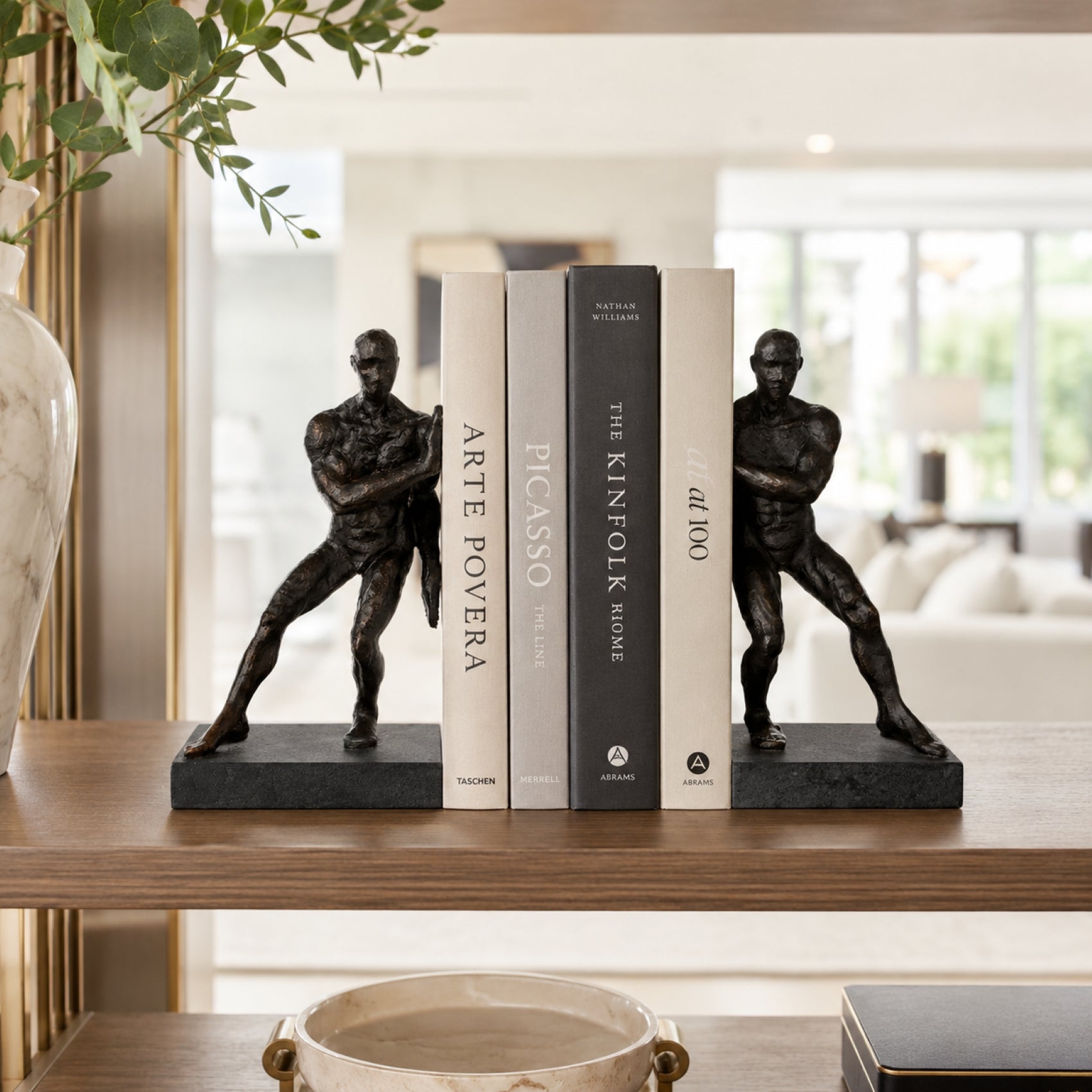 Atlas Sculptural Bookends, Set of 2