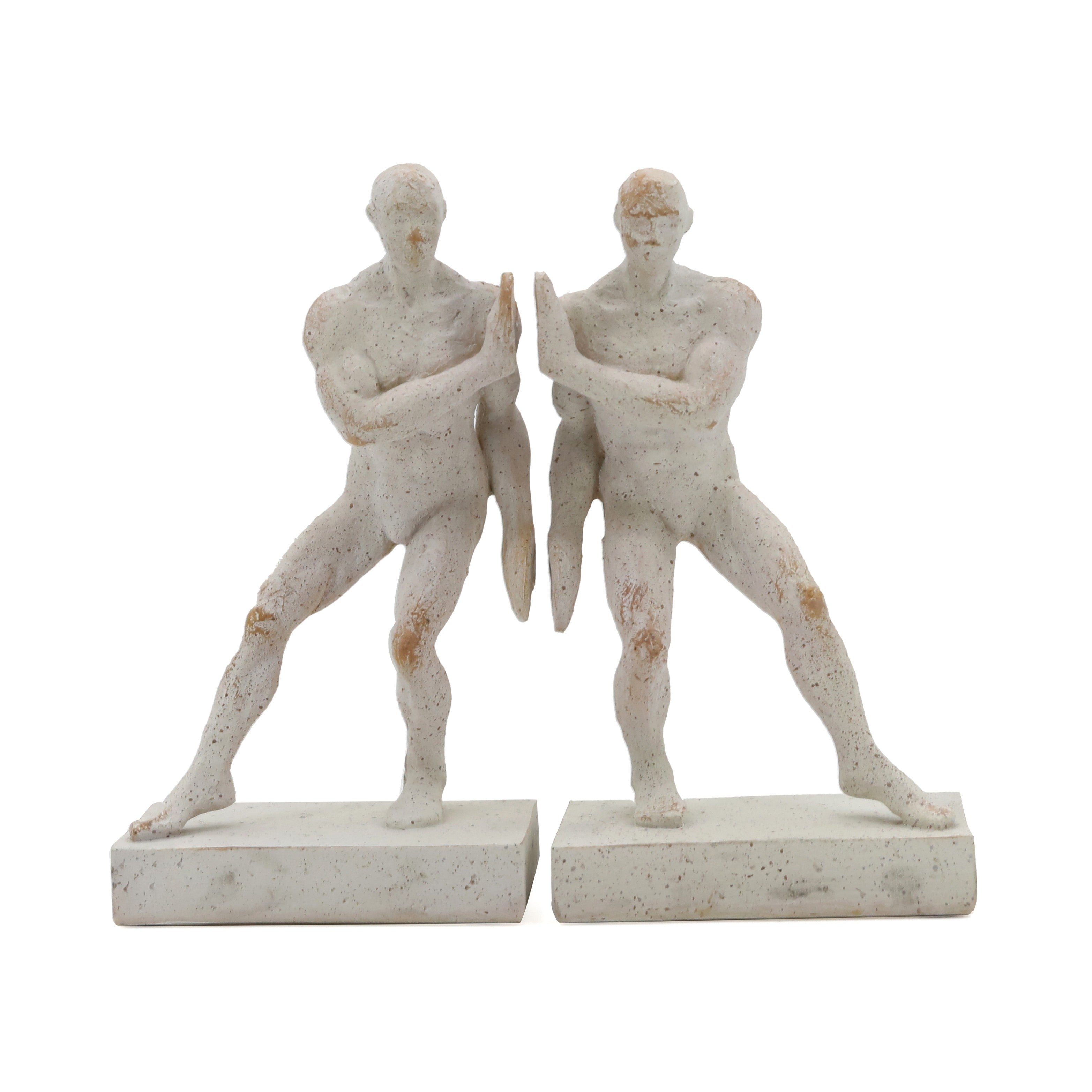 Modern Male Figure Bookends, Set of 2