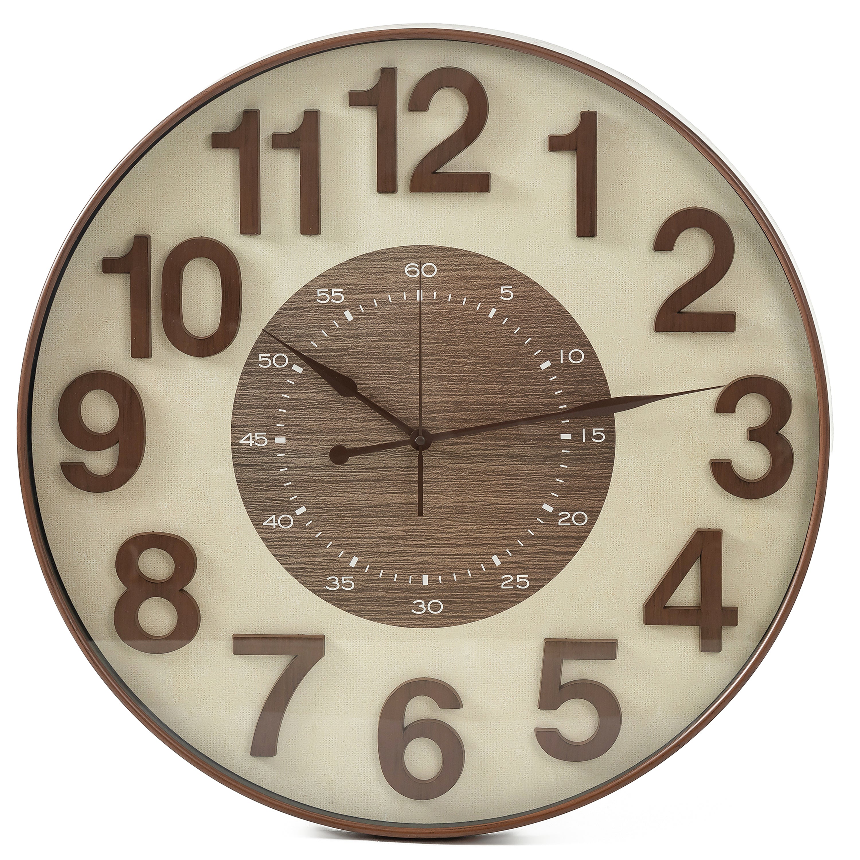 Havenridge Wall Clock Brown