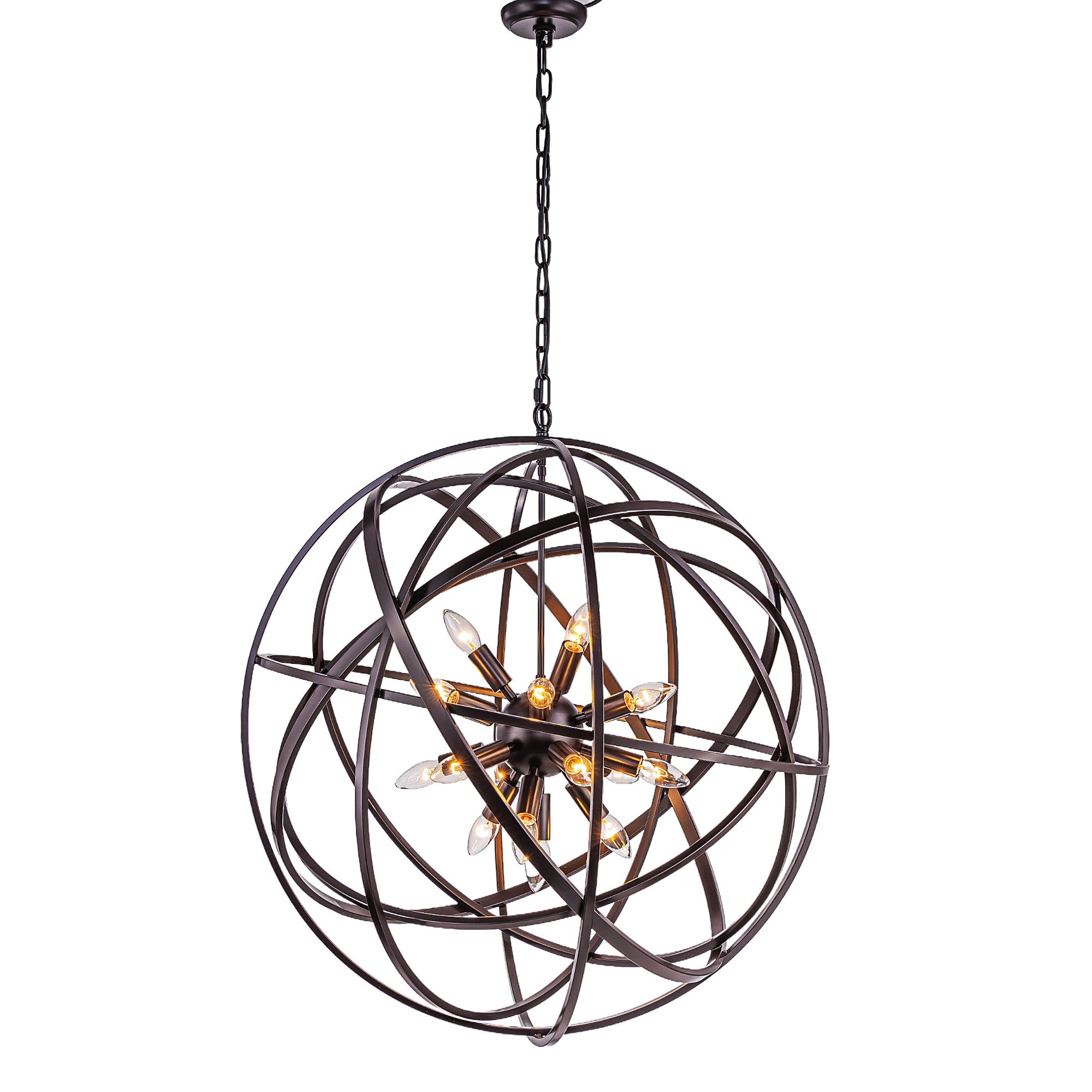 Astoria Iron Orb Chandelier Large