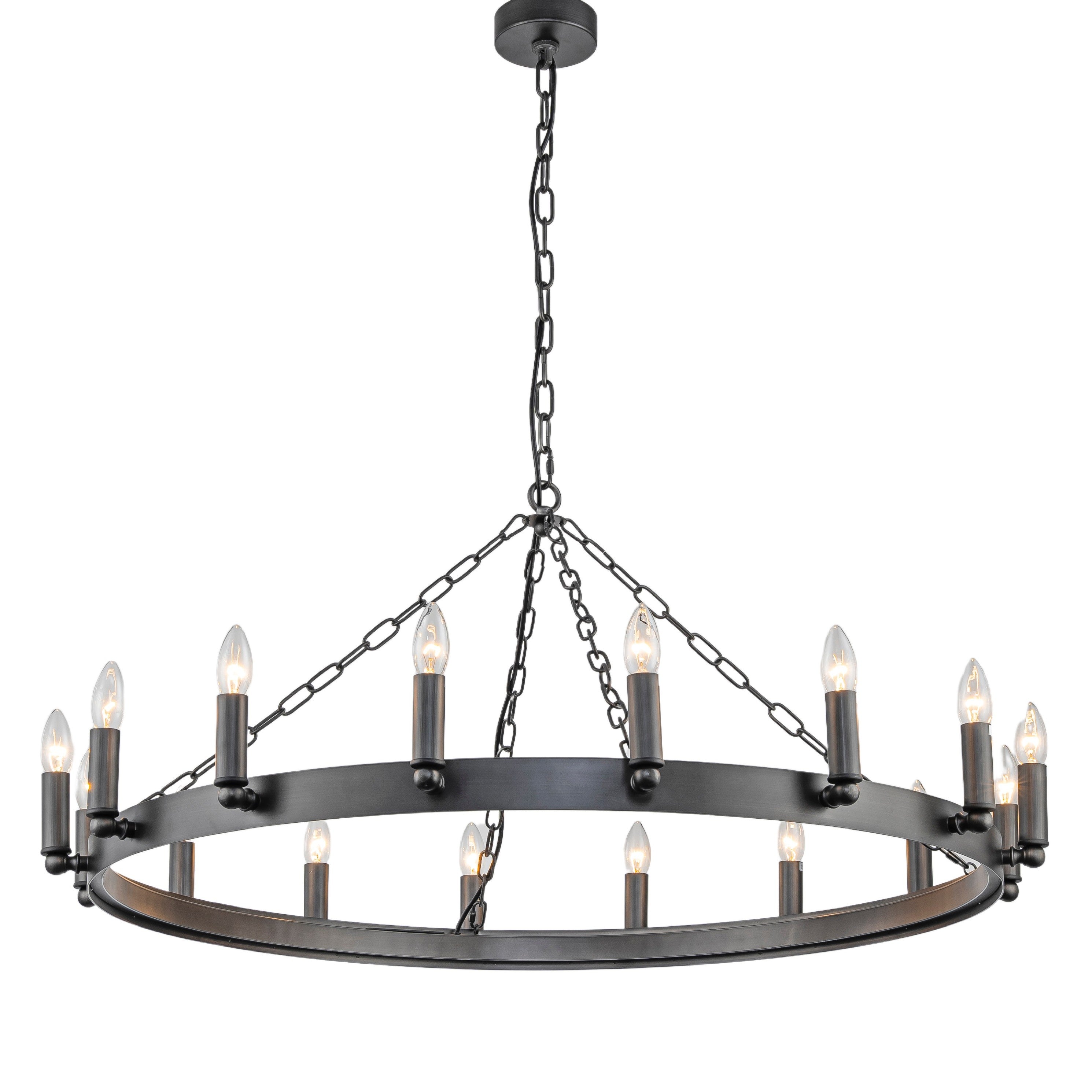 Alderton Iron Ring Chandelier