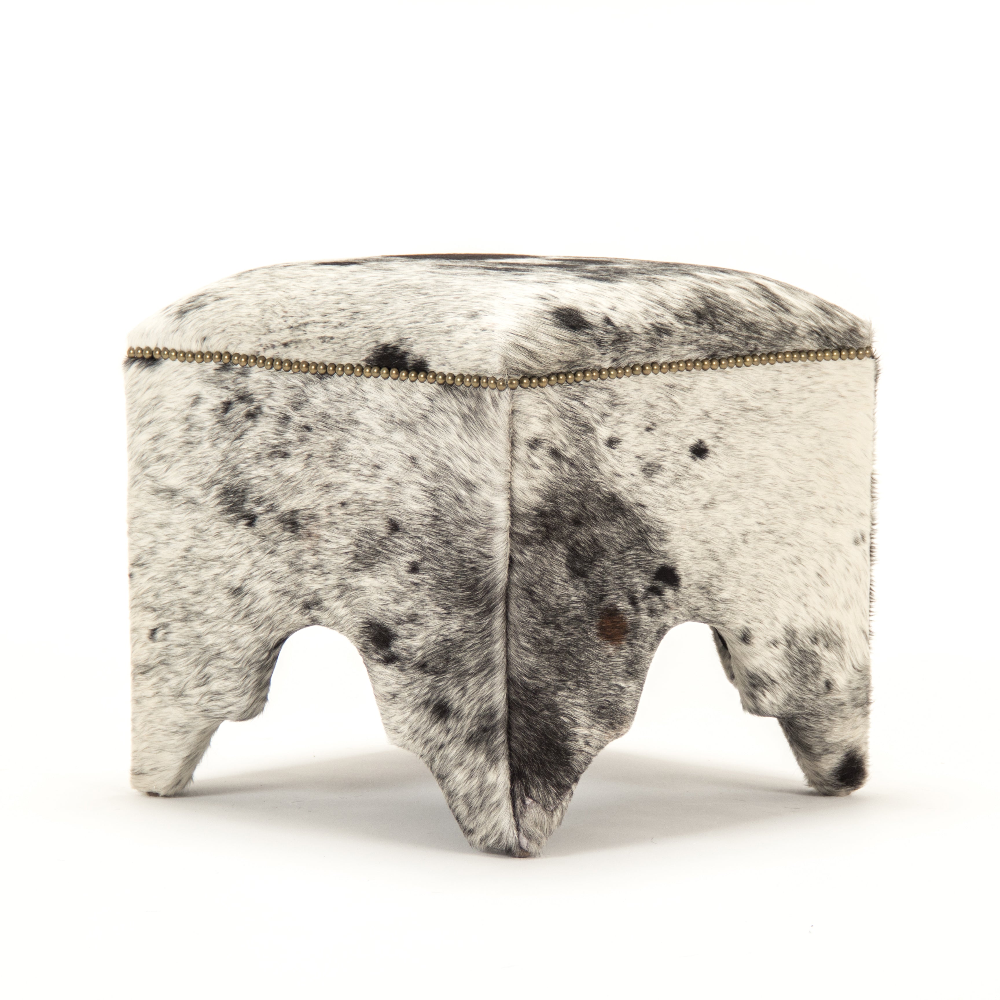 Cow Hide Stool ZEN007 Cow SPBW