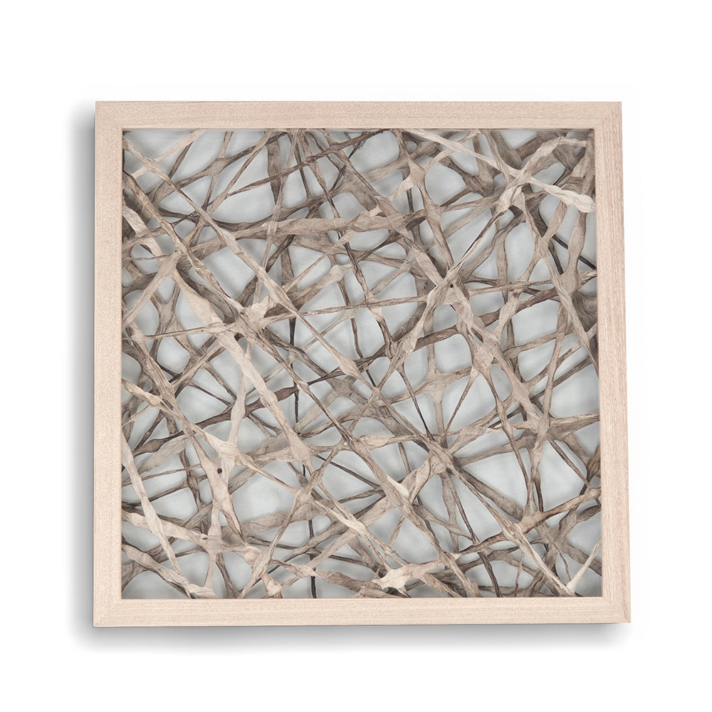Élodie Natural Rice Paper Framed Wall Art