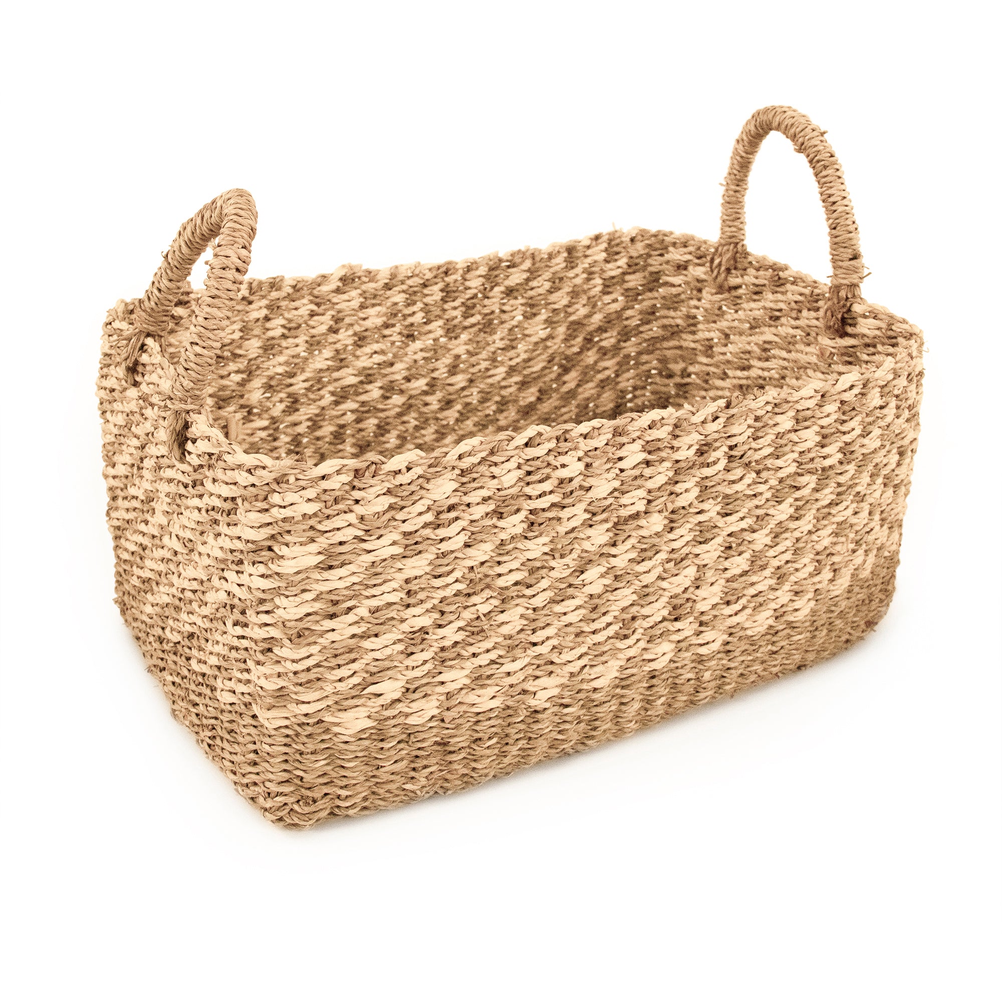 Woven Basket w/ Handles Medium (ZENTS-B11 M)